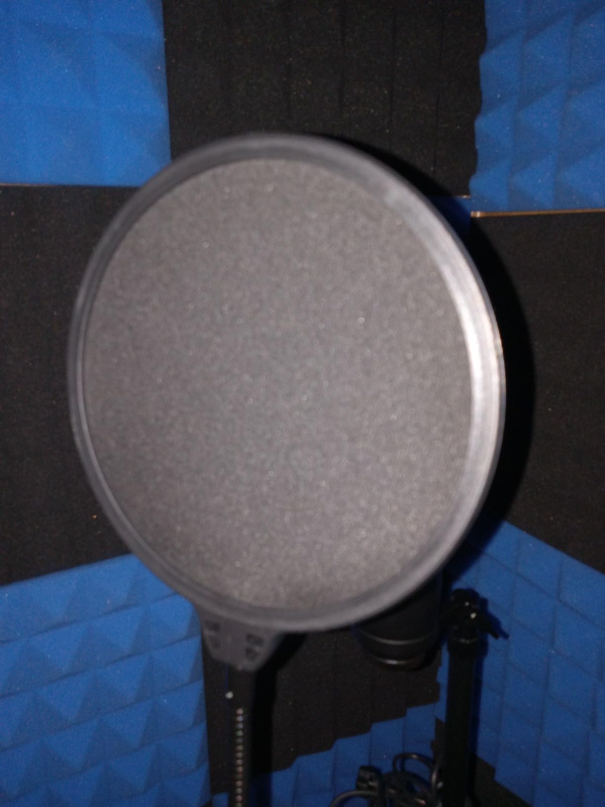 Aokeo Professional Microphone Pop Filter Mask Shield For Blue Yeti and Any Other Microphone,Mic Dual Layered Wind Pop Screen With Flexible 360° Gooseneck Clip Stabilizing Arm customer photo 1