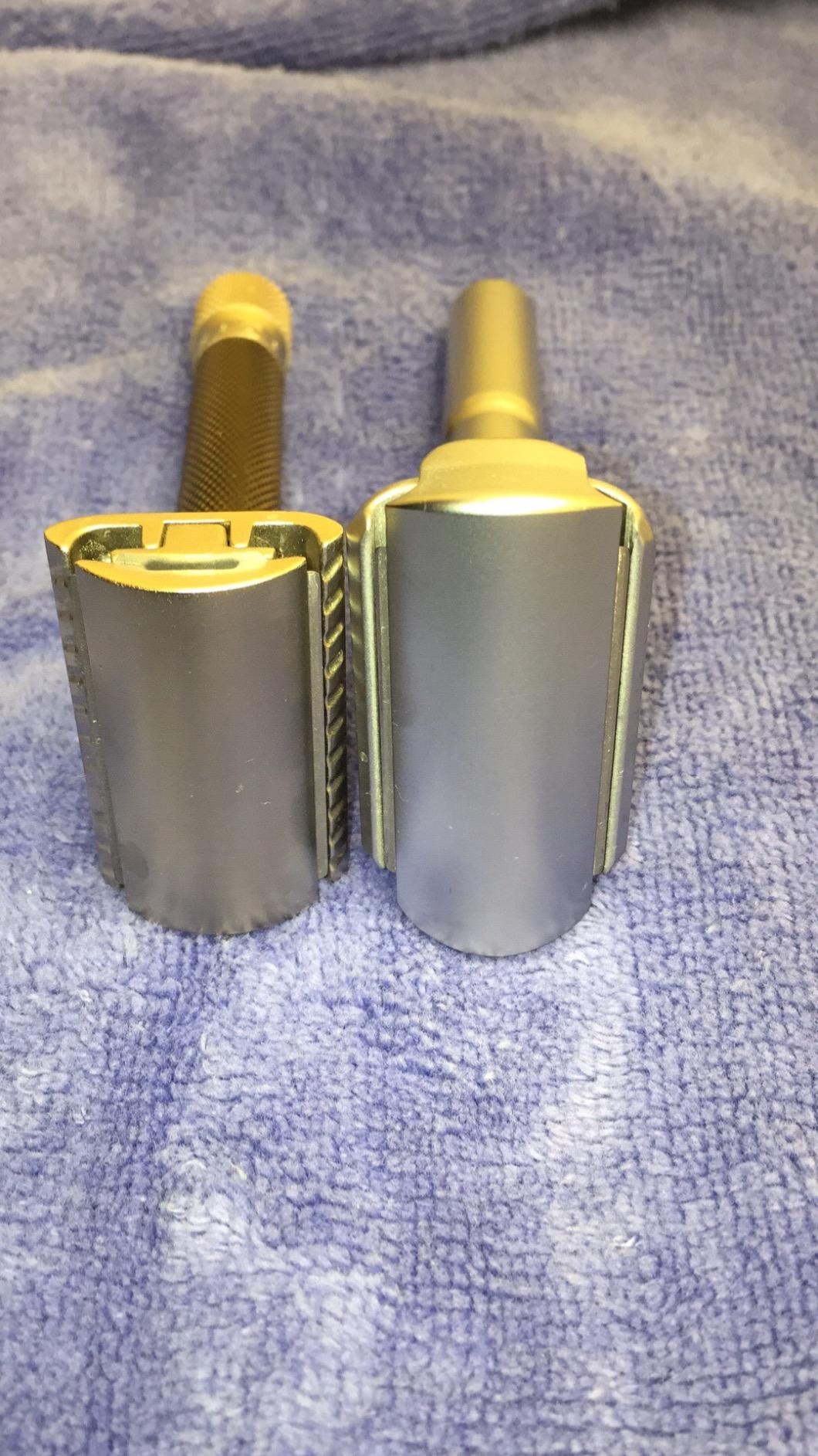 Parker Variant Adjustable Double Edge Closed Comb Safety Razor, Satin customer photo 1