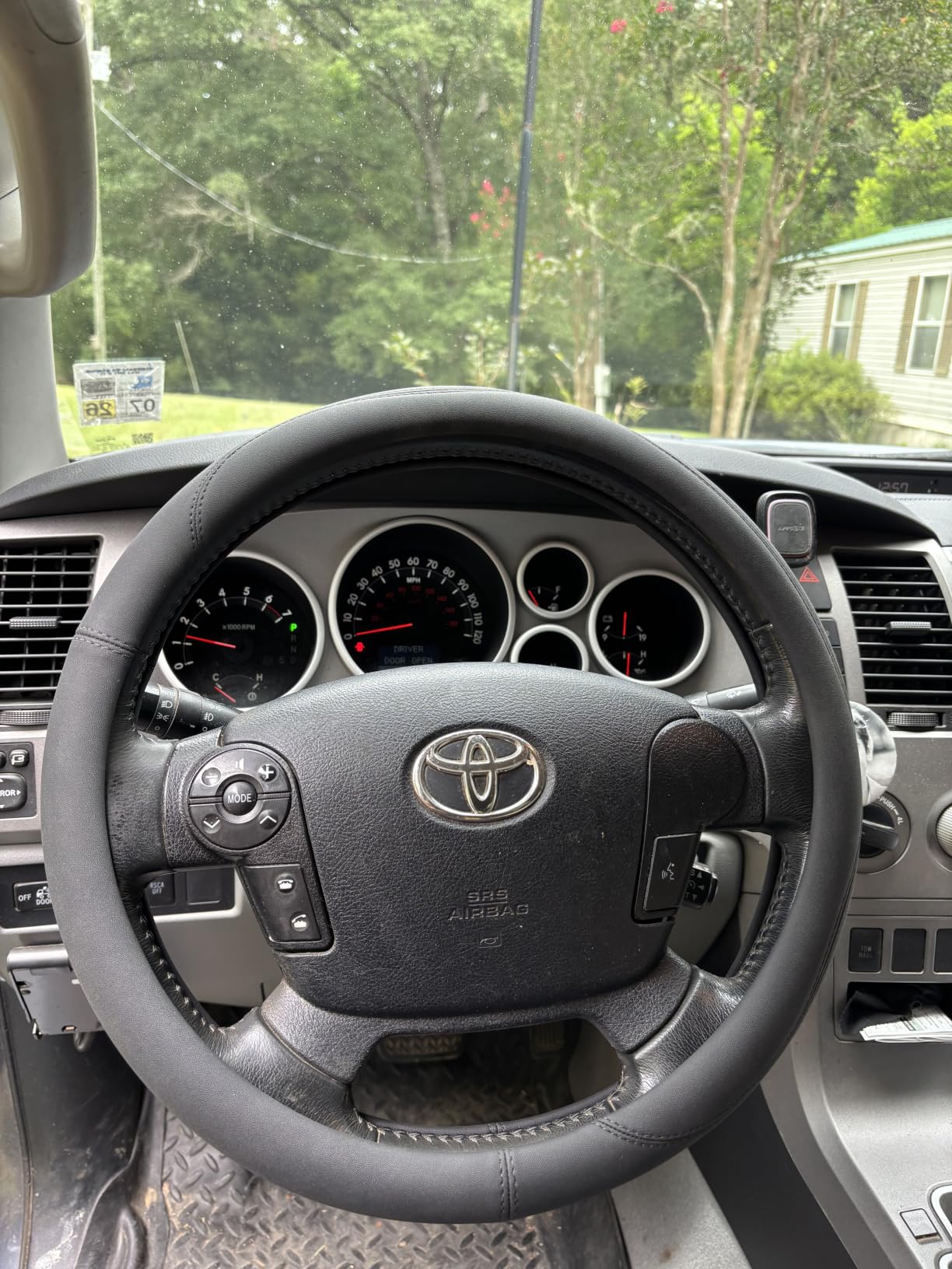 Valleycomfy Microfiber Leather Steering Wheel Cover Universal 15 inch (Black) customer photo 1