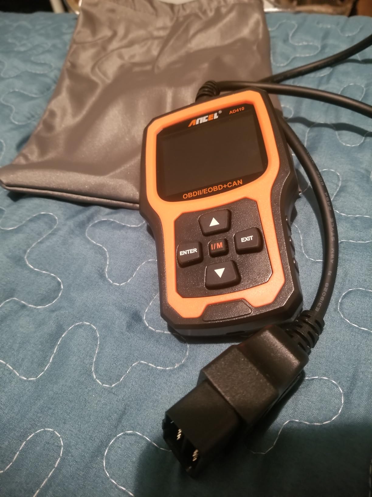 ANCEL AD410 Enhanced OBD2 Scanner, Vehicle Code Reader for Check Engine Light, Automotive OBD II Scanner Fault Diagnosis, OBDII Scan Tool for All OBDII Cars 1996+, Black/Yellow customer photo 1