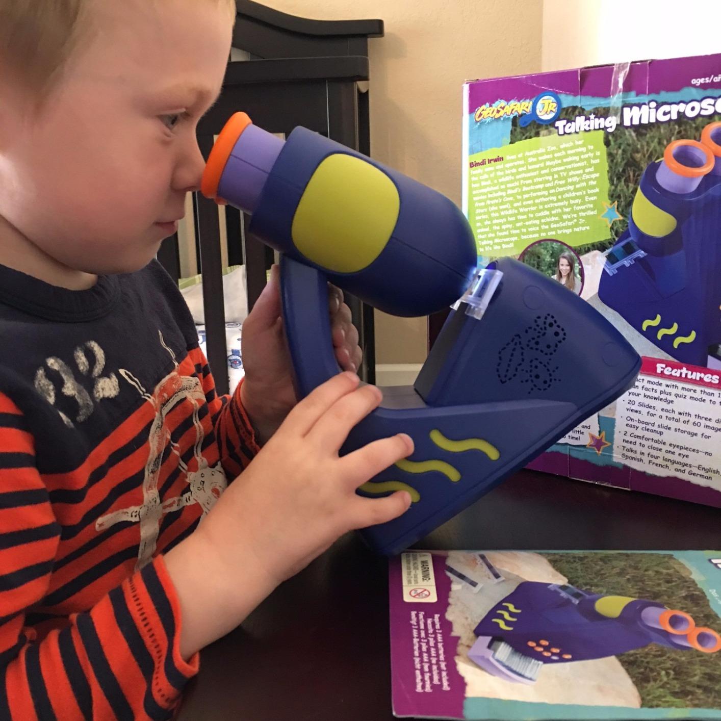 Educational Insights GeoSafari Talking Microscope - Kids Microscope Toy Featuring Bindi Irwin, Interactive STEM Toys and Science Kits for Kids 3-5, Preschool Science for Toddlers customer photo 2