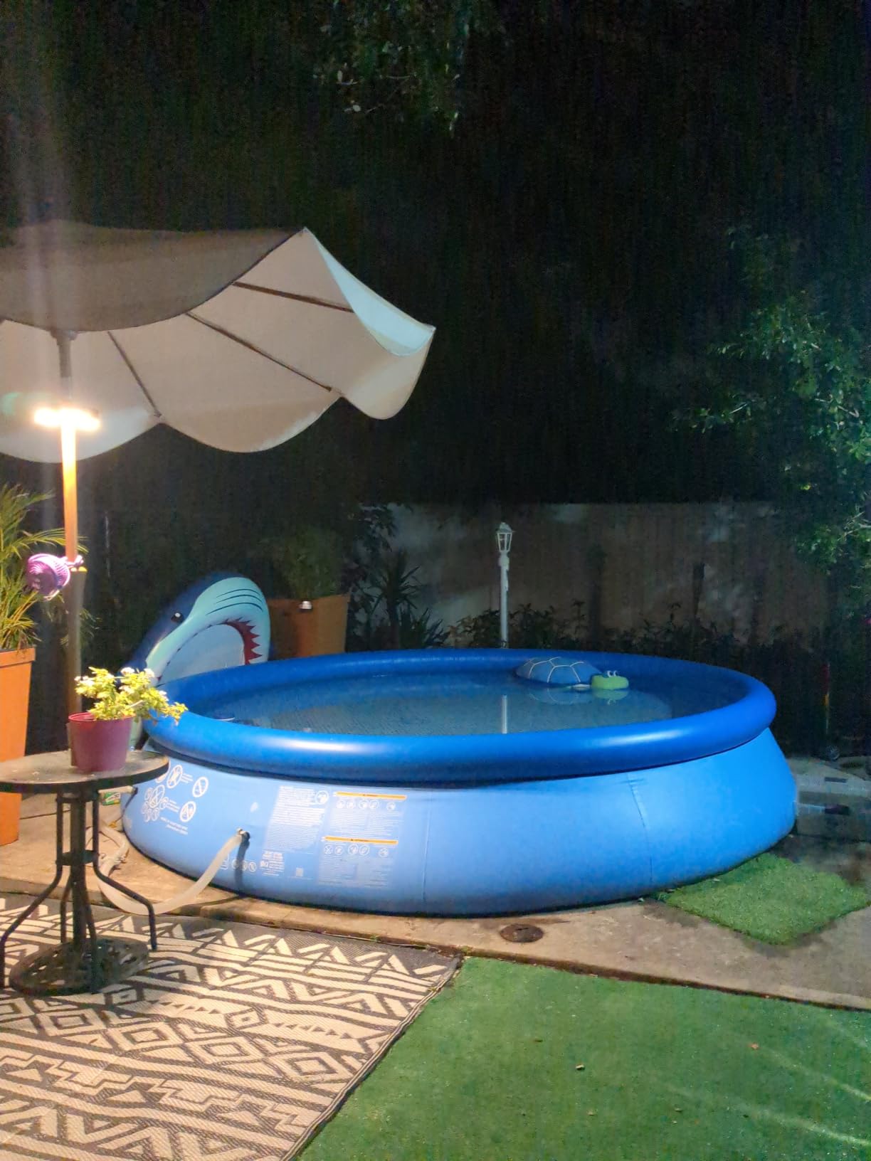 Easy Set 15 ft x 48in Inflatable Ring Above Ground Pool Set w/Pump | 26167EH - 1000 GPH Cartridge Filter Pump, Ladder, Pool Cover & Ground Cloth Included customer photo 2