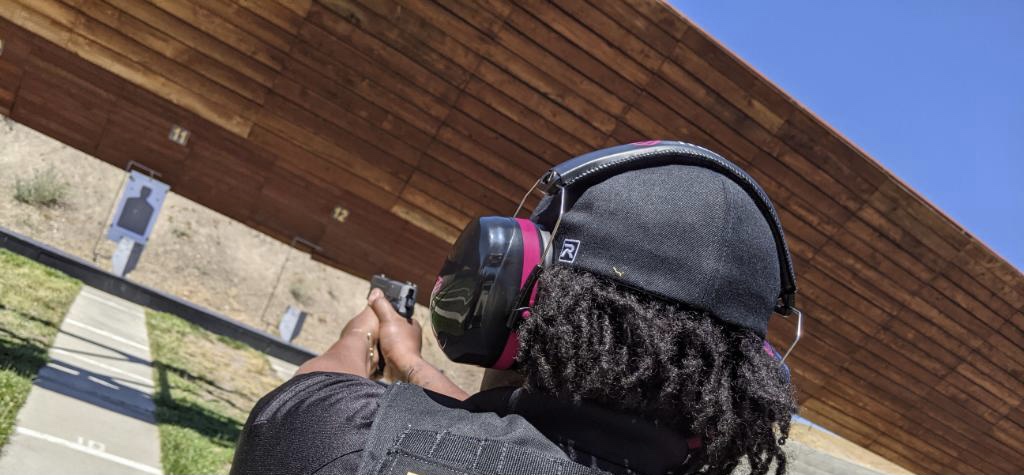 Shooting Ear & Eye Protection Kit, NRR 28 | Earmuffs and Z87.1+ clear/tinted safety glasses kit. Best indoor and outdoor gun range protection. Fits adults and teens. customer photo 1