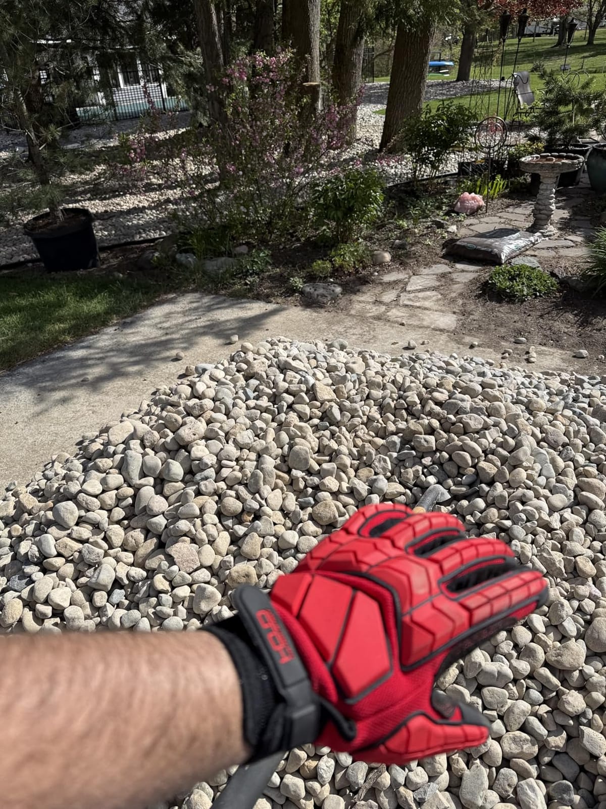 HANDLANDY Anti Vibration Gloves, SBR Padding, TPR Protector, Mechanic Work Gloves customer photo 1