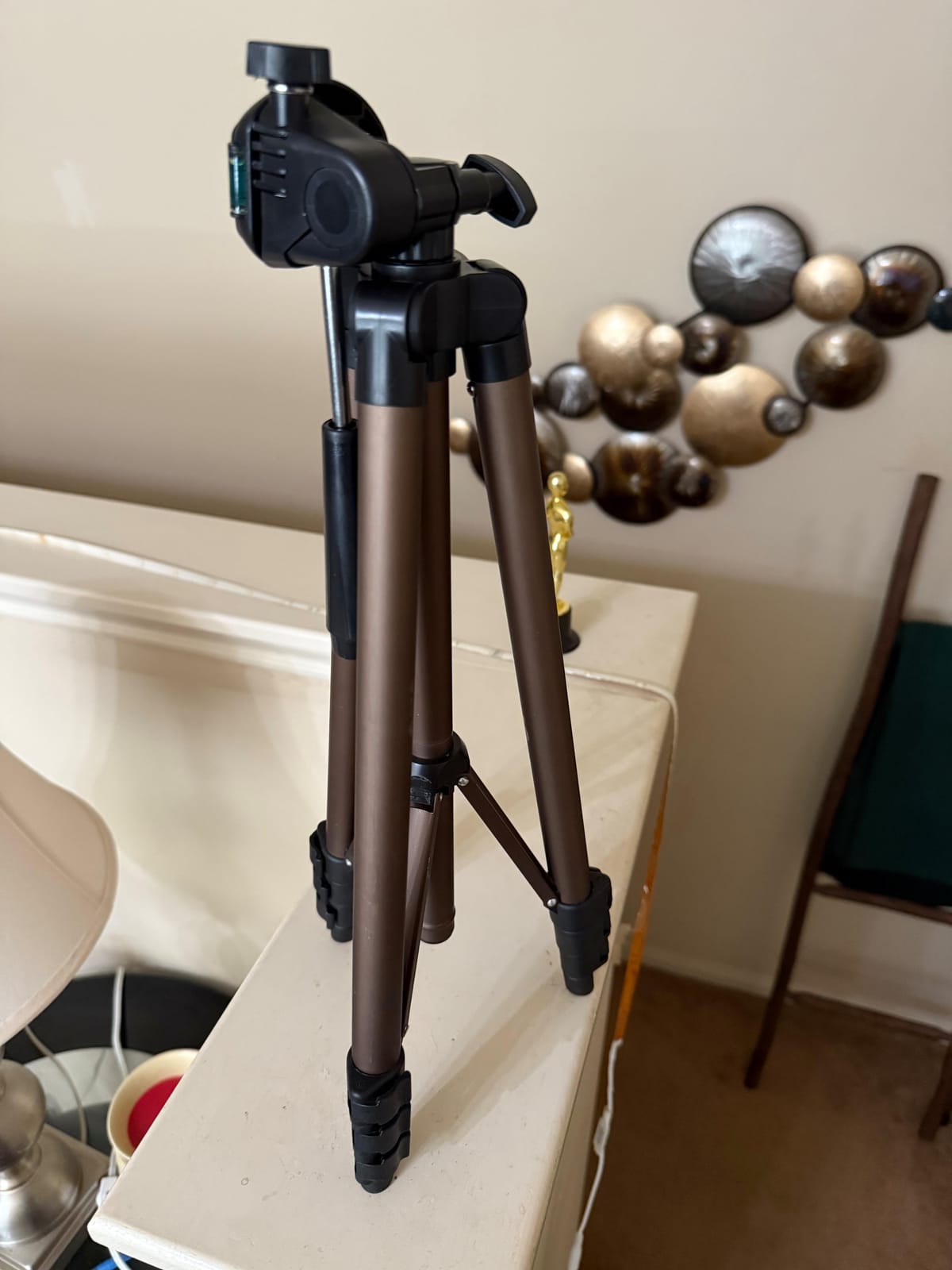 Amazon Basics Portable Aluminum Photography Light Stand Tripod with Case, Adjustable 2.8-6.7 Feet, Pack of 2, Black customer photo 2