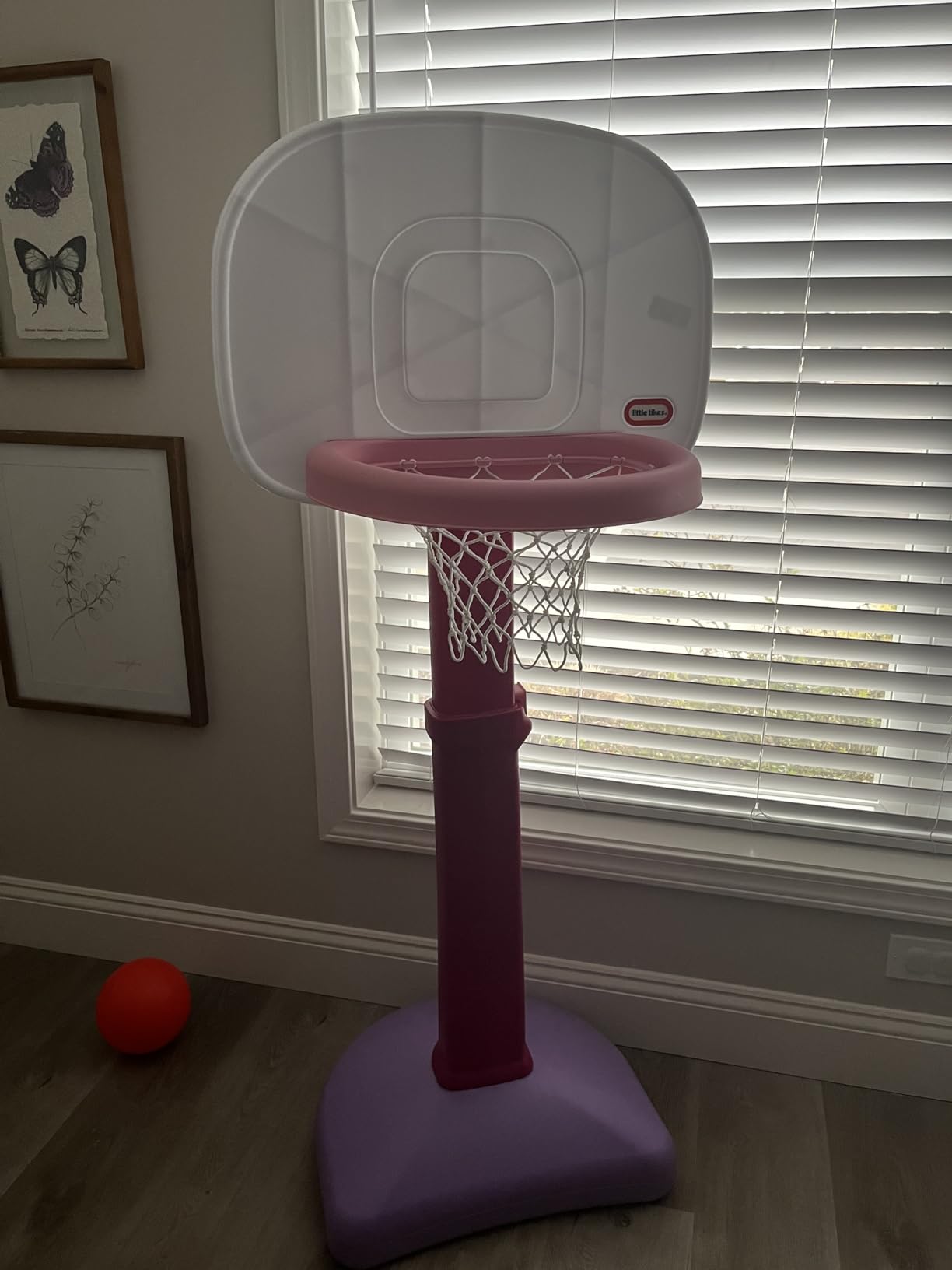 Little Tikes Easy Score Basketball Set, Pink- Amazon Exclusive 22.00 L x 23.75 W x 61.00 H Inches customer photo 2