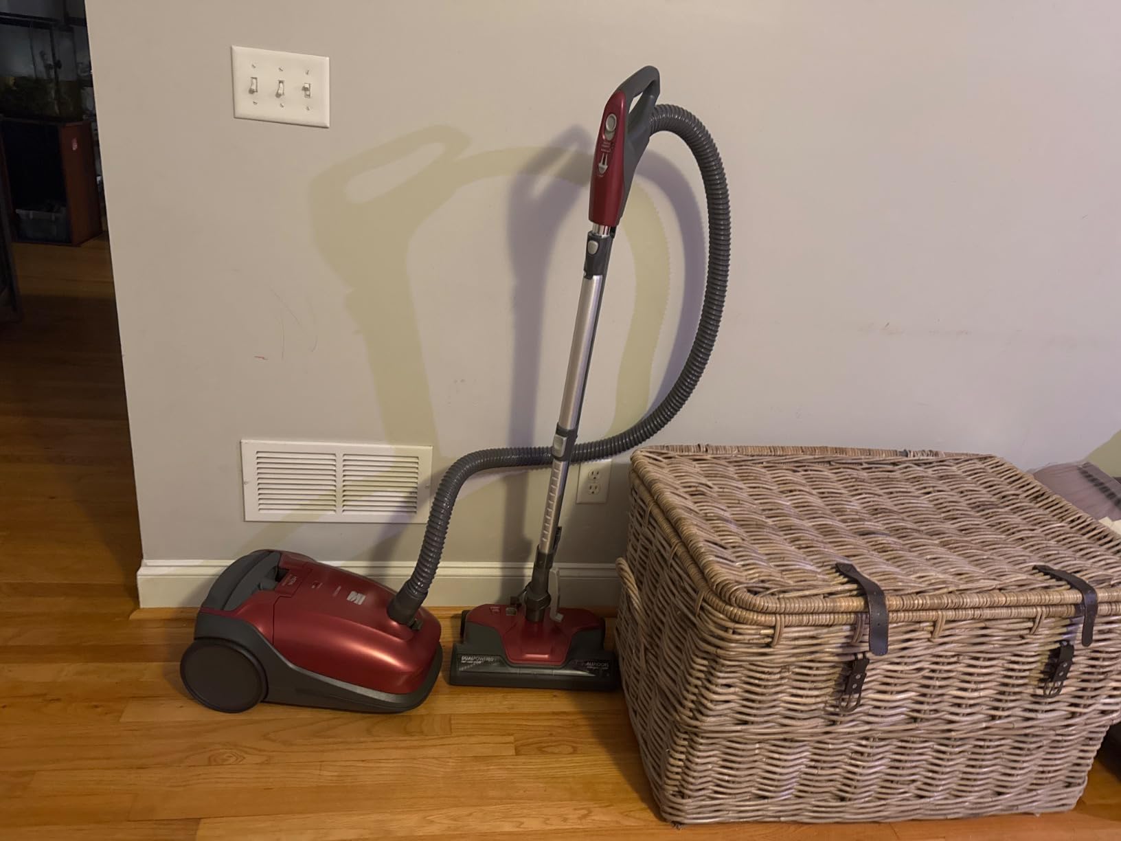 Kenmore 81214 200 Series Pet Friendly Lightweight Bagged Canister Vacuum with HEPA, 2 Motor System, and 3 Cleaning Tools - Orange customer photo 1