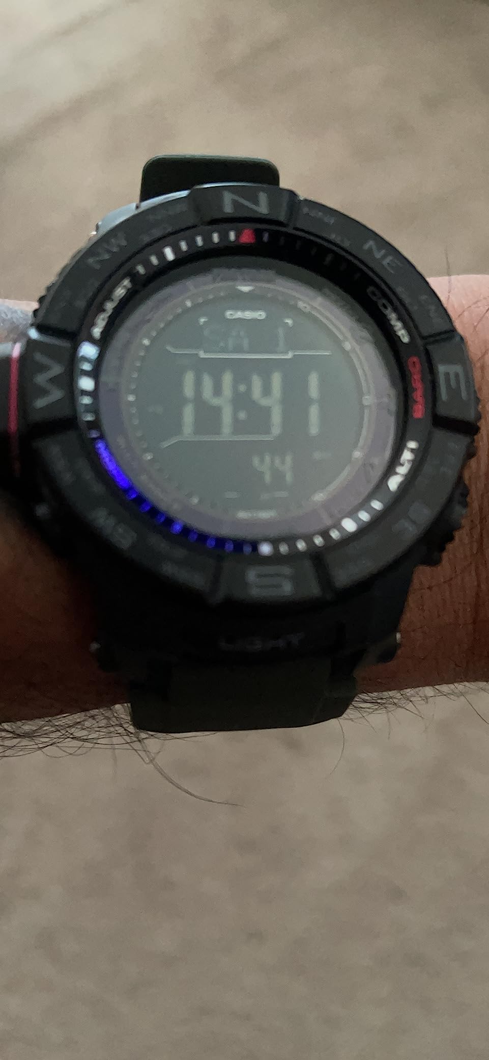 Casio PRW3500 Series Pro Trek | 100M WR | Compass | Alt/Baro-Thermo | Tough Solar Power | Atomic Timekeeping | 1-100 SEC Stopwatch | Countdown Timer | World Time customer photo 1