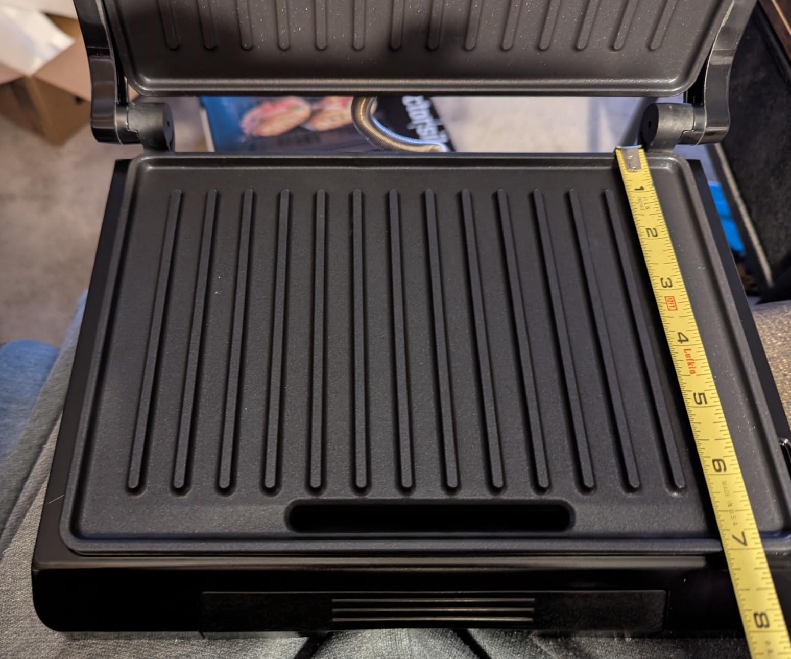 Proctor Silex Panini Press Sandwich Maker Grill & Electric Indoor Grill, 70 sq. in. Cooking Surface, Easy-Clean PFAS-Free Nonstick Grids, Compact Upright Storage, Black customer photo 1
