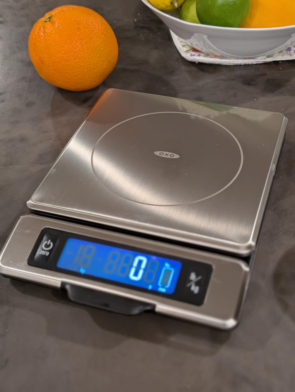 OXO Good Grips 11-Pound Digital Kitchen Food Scale | Meal Prep Essential, Features Pull-Out Display With Tare And Unit Conversion, Stainless Steel Smudge-Resistant Finish customer photo 1