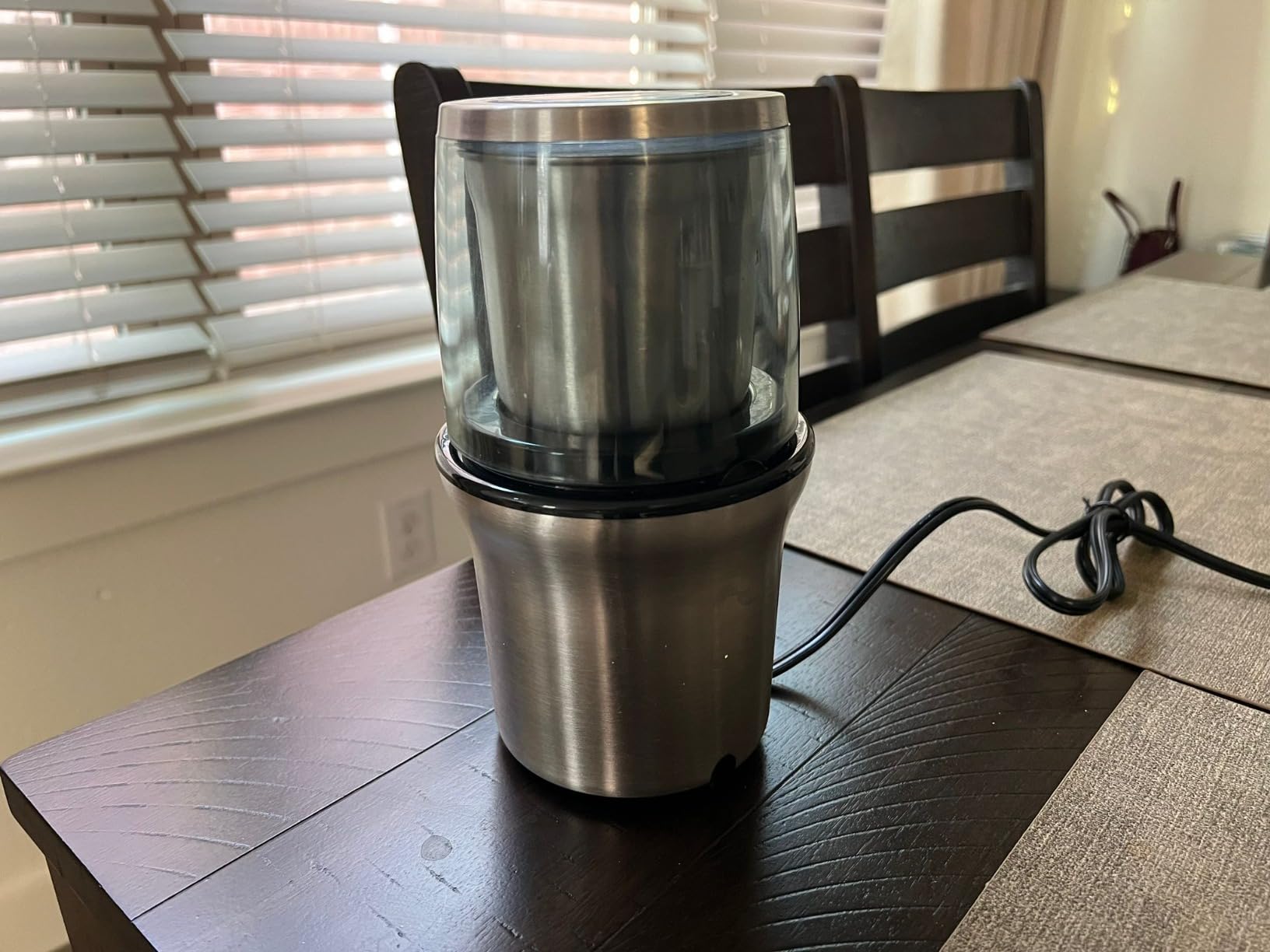 Secura Electric Coffee and Spice Grinder, 2 Removable Bowls, Stainless | 2 Stainless Steel Blades Removable Bowls, For Spice, Coffee Bean, Dry and Wet Ingredients Grinding customer photo 2