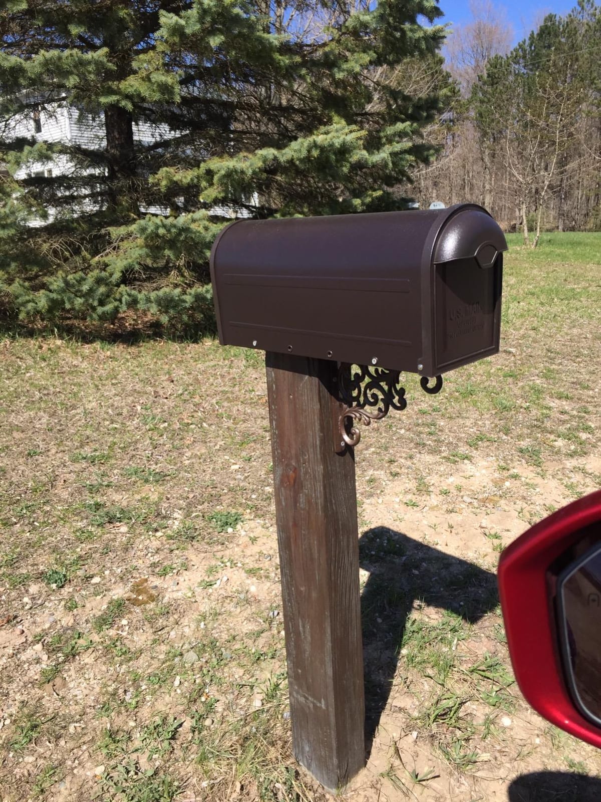 Architectural Mailboxes 8830RZ-10 Winston Post Mount Mailbox, Rubbed Bronze customer photo 2