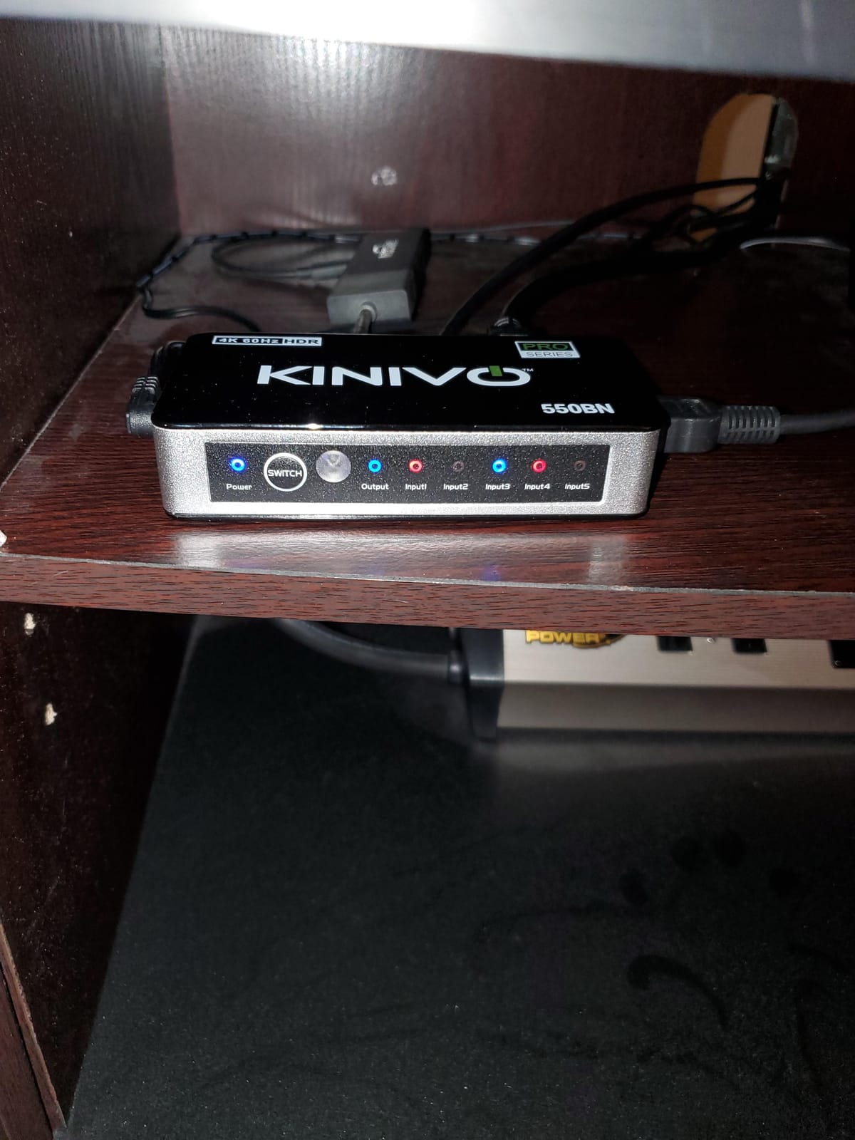 Kinivo HDMI Switch 5 in 1 Out 4K 60Hz (HDR 10, High Speed 18Gbps, IR Remote, HDCP2.2, Dolby Vision, VRR) - 550BN Switcher Compatible with Roku, PS5, Xbox, Apple TV, Nintendo Switch 2, Cable Box customer photo 2