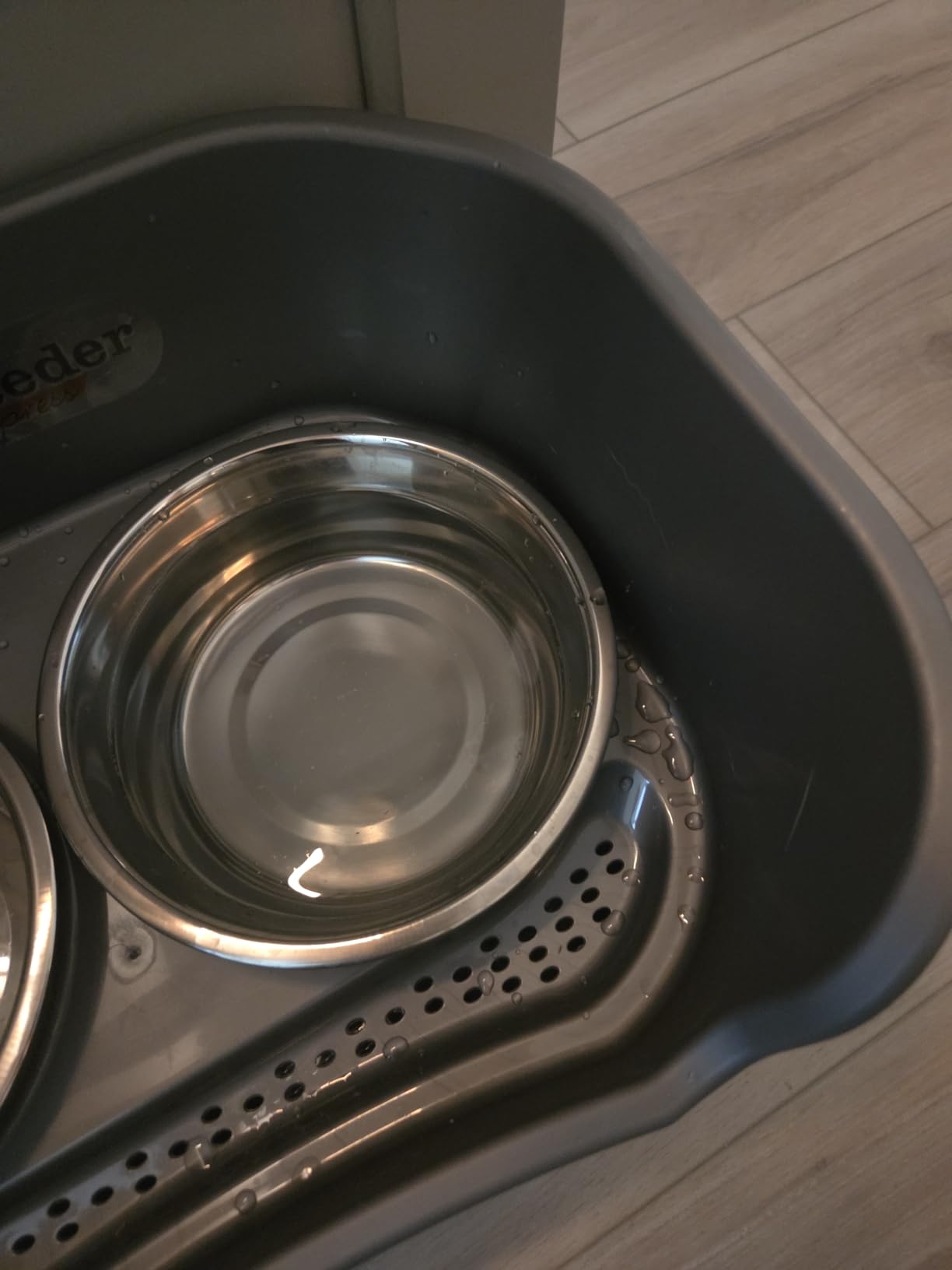Neater Feeder Express Mess Proof Dog Bowls Elevated for Medium to Large Sized Breed, No Spill Raised Dog Food Bowl Stand, Stainless Steel Food and Water Bowl Set, Pet Dish Feeding Station, Grey customer photo 2