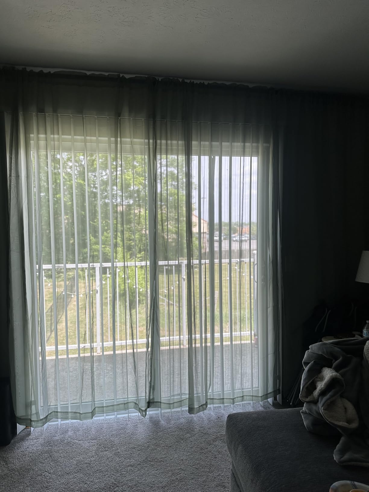 MIULEE 2 Panels White Sheer Curtains for Living Room 54 X 84 Inches | Window, Solid Color, Elegant Window Voile Panels, Bedroom, Living Room, Drapes, Treatment customer photo 2