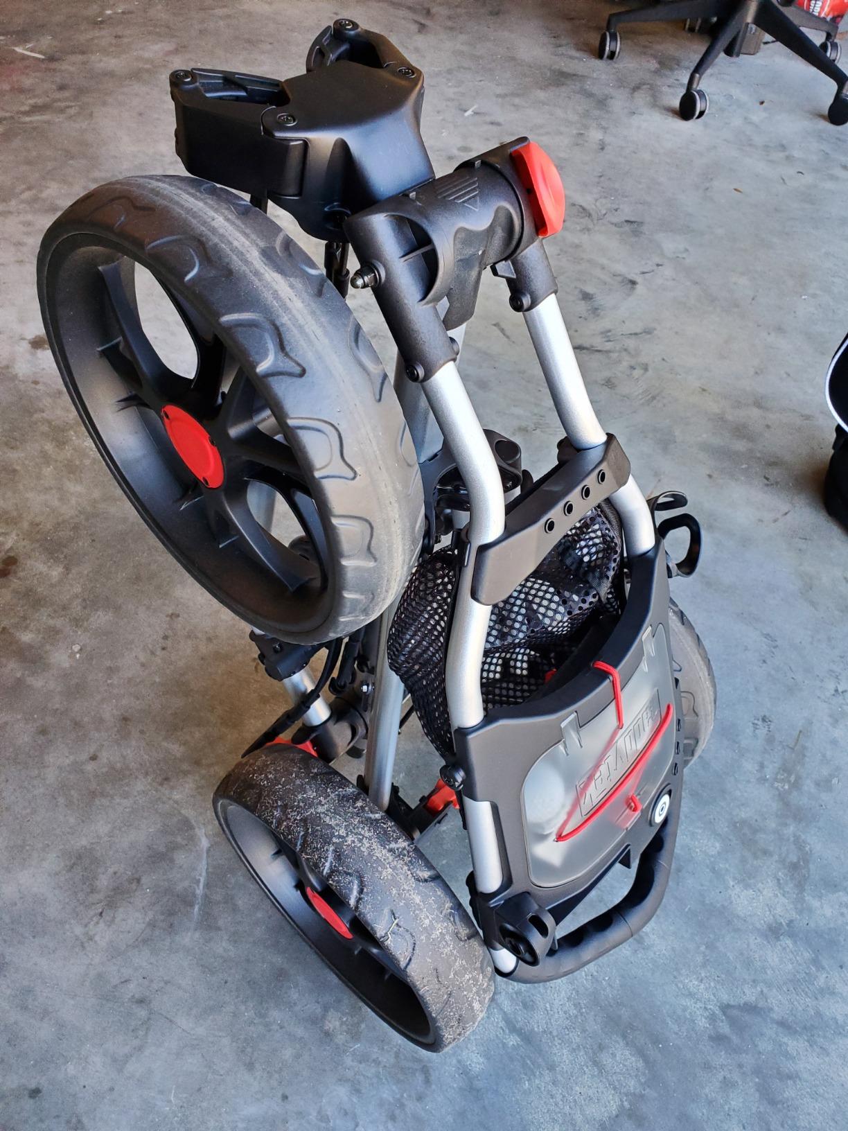 Caddytek CaddyLite 15.3 V2 Golf Push Cart - Lightweight Foldable Aluminum Cart with EVA Wheels, Foot Brake, Adjustable Handle, Umbrella Holder, Drink Holder, Scorecard Holder customer photo 2