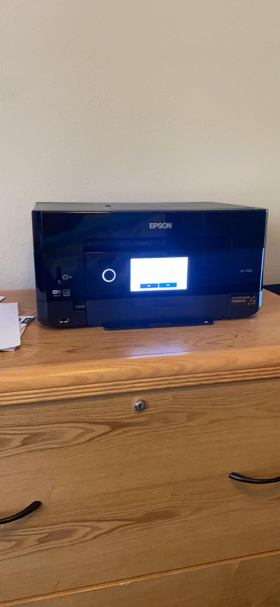 Epson Expression Premium XP-7100 Wireless Color All-in-One Inkjet Printer, 5-color print/scan/copy, borderless photo printing customer photo 2