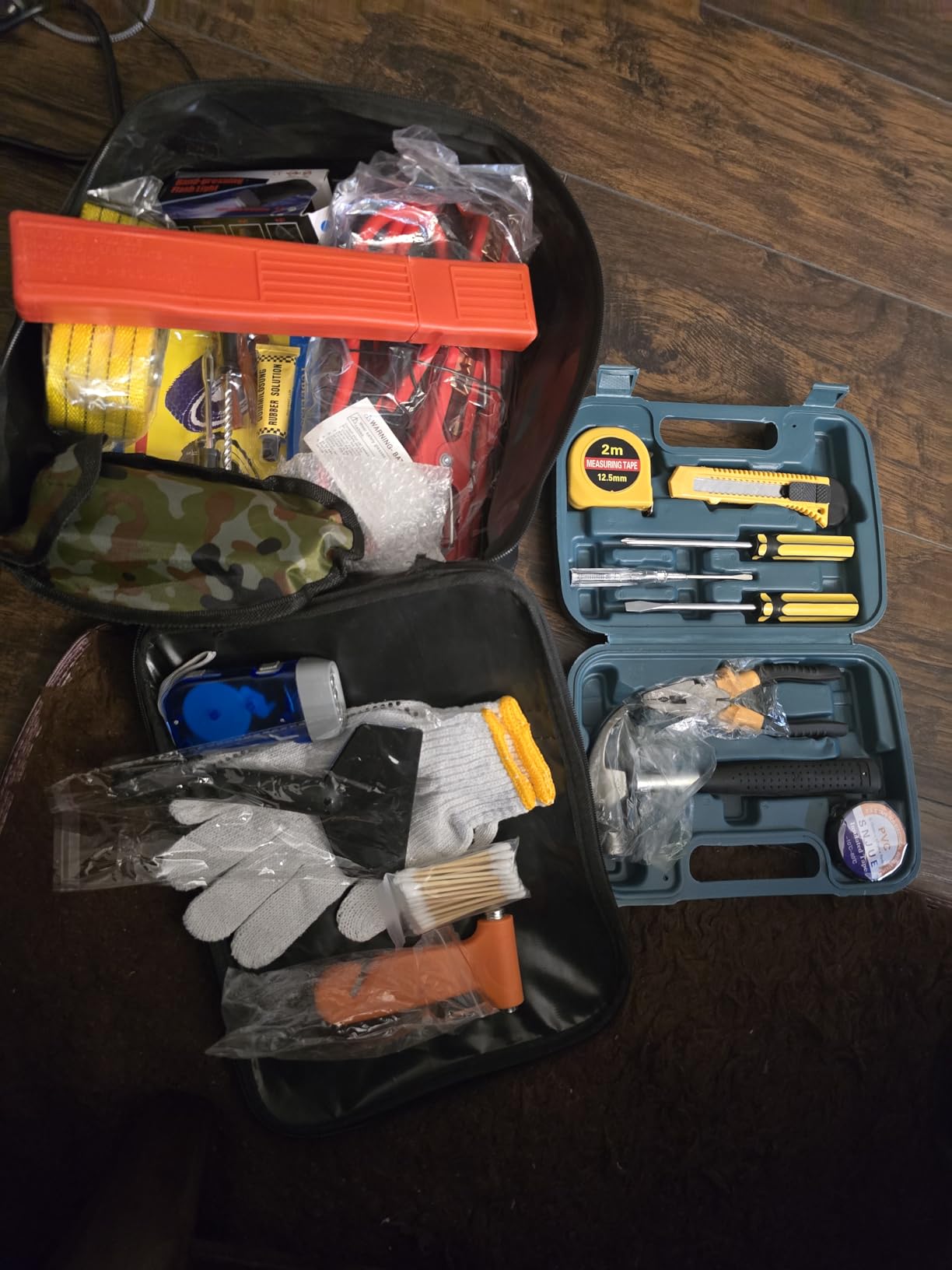 142 PCS Emergency Roadside Kit for Car, Safety Car Kit with Jumper Cables | Roadside Assistance Emergency Kit Warning Triangle, Safety Hammer, Tow Rope, Car Emergency Kit Gifts for New Drivers customer photo 2