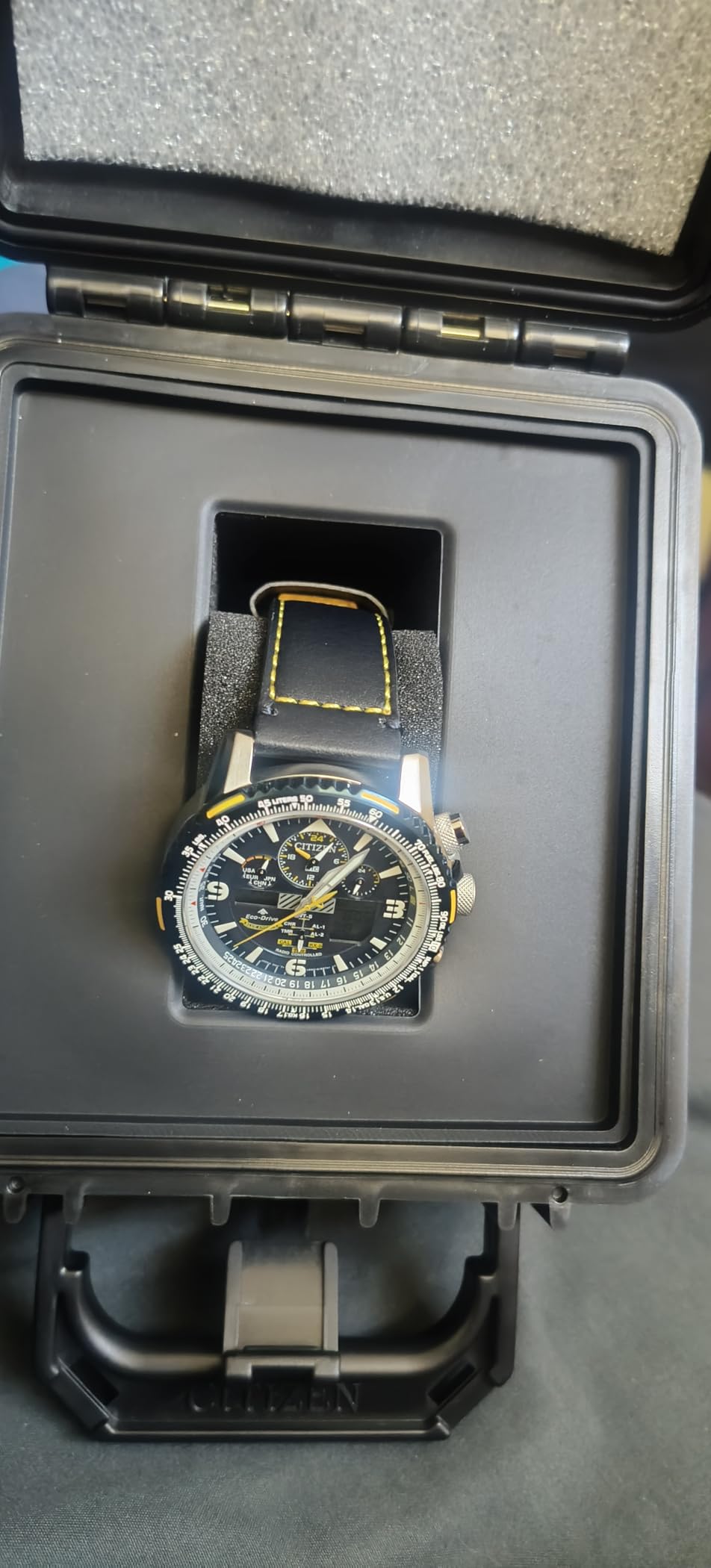 CITIZEN Men's Blue Angels Eco-Drive 45mm Stainless Steel JY8078-01L customer photo 2
