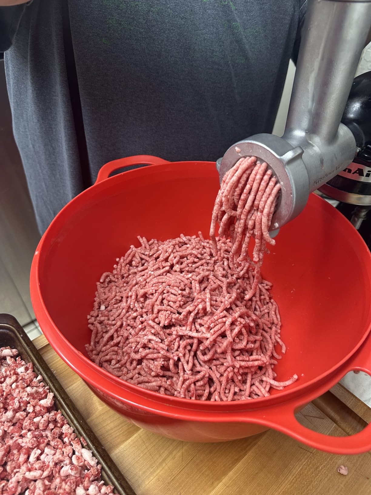 KitchenAid KSMMGA Food Grinder Attachment for All KitchenAid Stand Mixers - Includes Sausage Stuffer customer photo 1