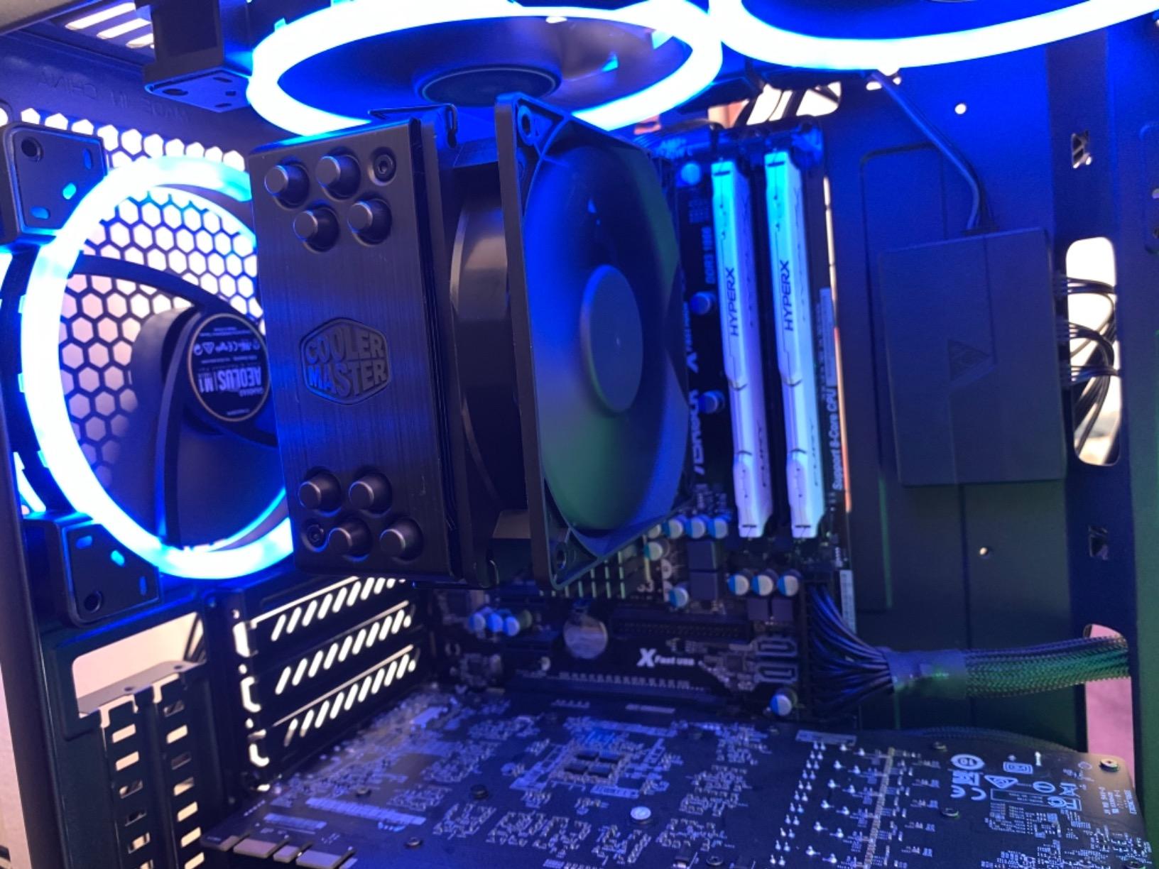 Cooler Master Hyper 212 Black CPU Air Cooler, 4 Heat Pipes, PWM Fan customer photo 1