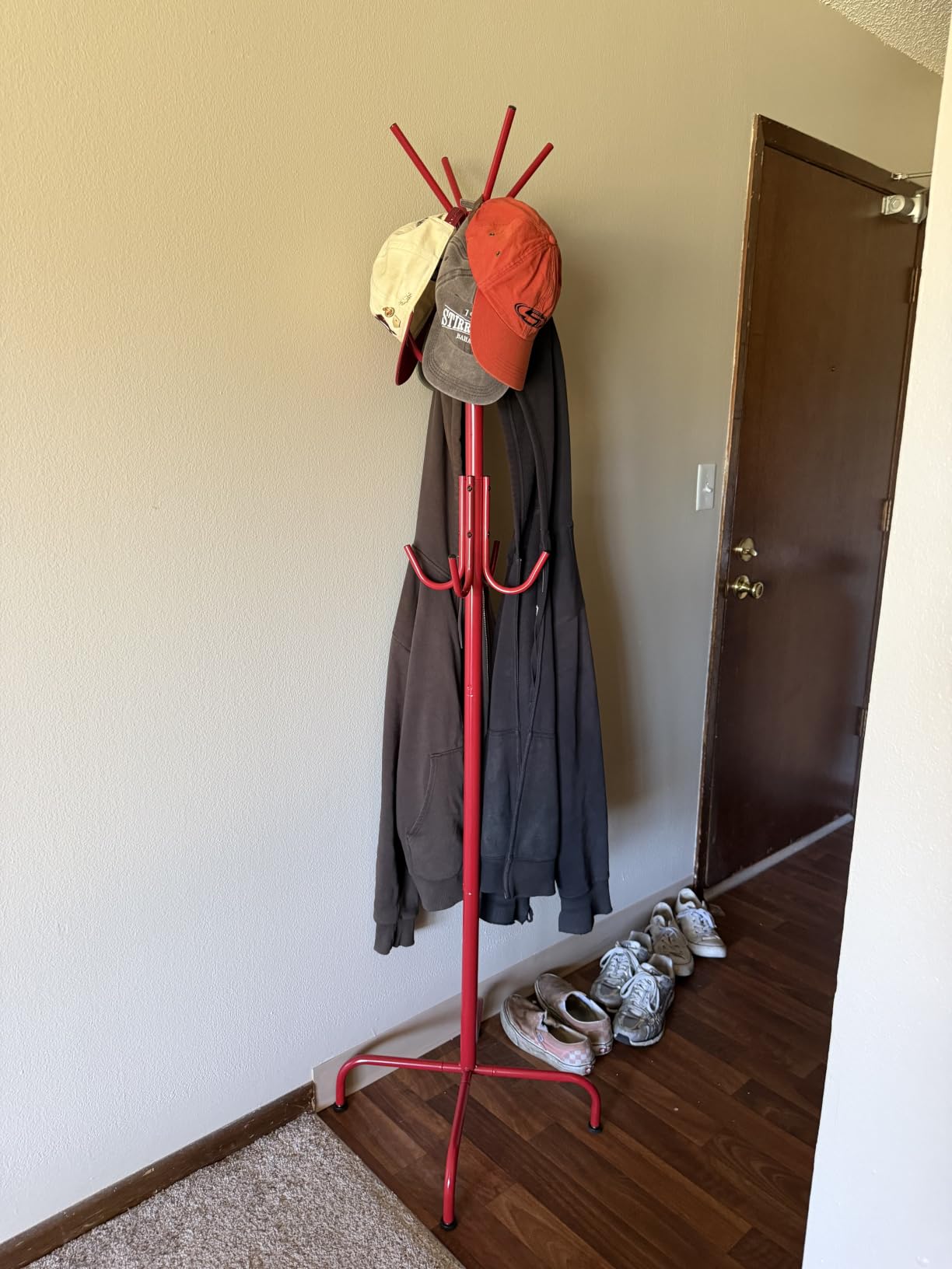 Simple Houseware Standing Coat/Hat Hanger Organizer Rack, 12 Hooks, Bronze | For Entryway, Bedroom, and Hallway customer photo 1