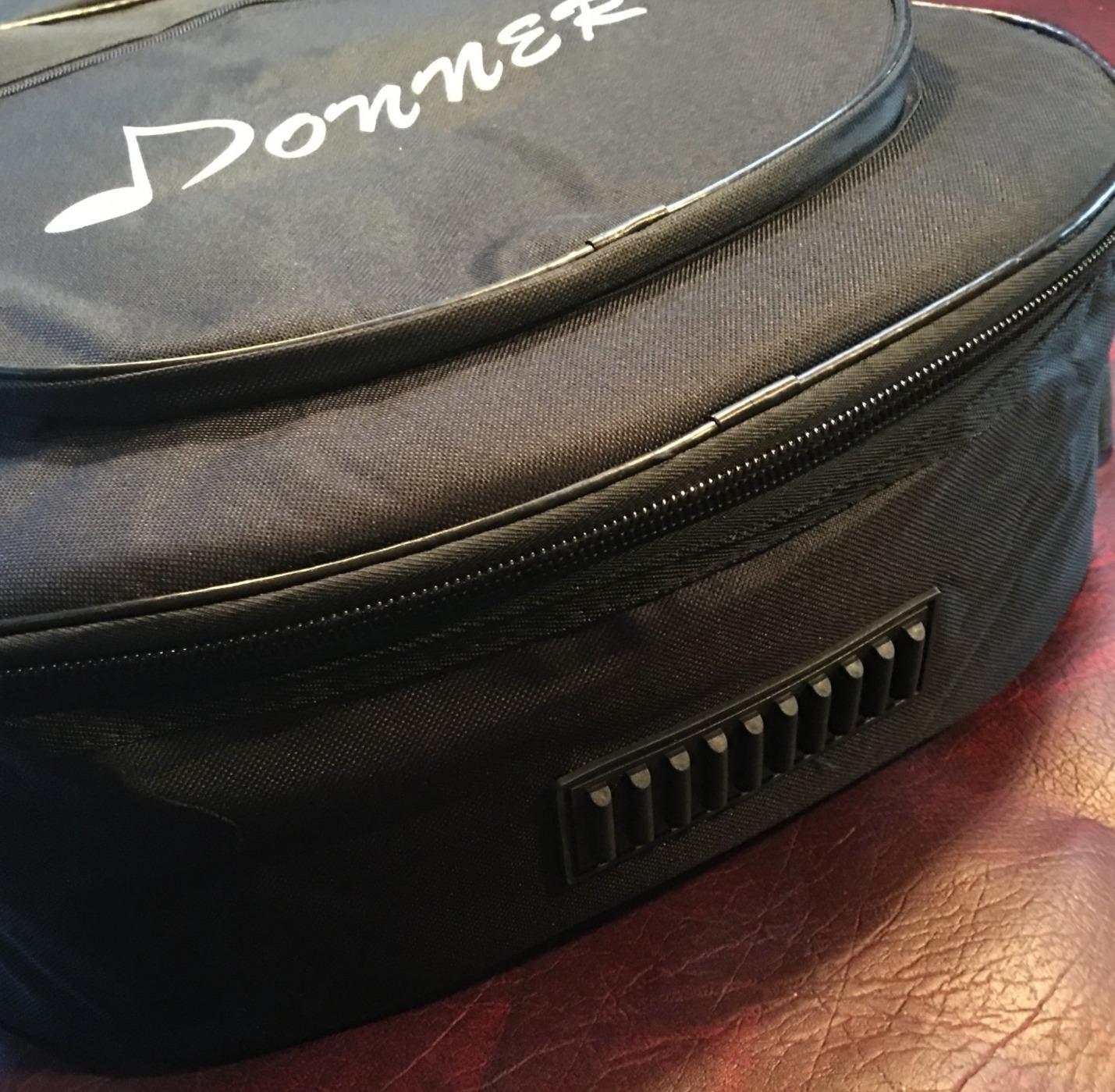 Donner 40/41 Inch Acoustic Guitar Gig Bag, 0.4in Padded 600D Nylon, Black | Waterproof ripstop, adjustable straps, 3 pockets with Back Hanger Loop, soft carry case customer photo 1