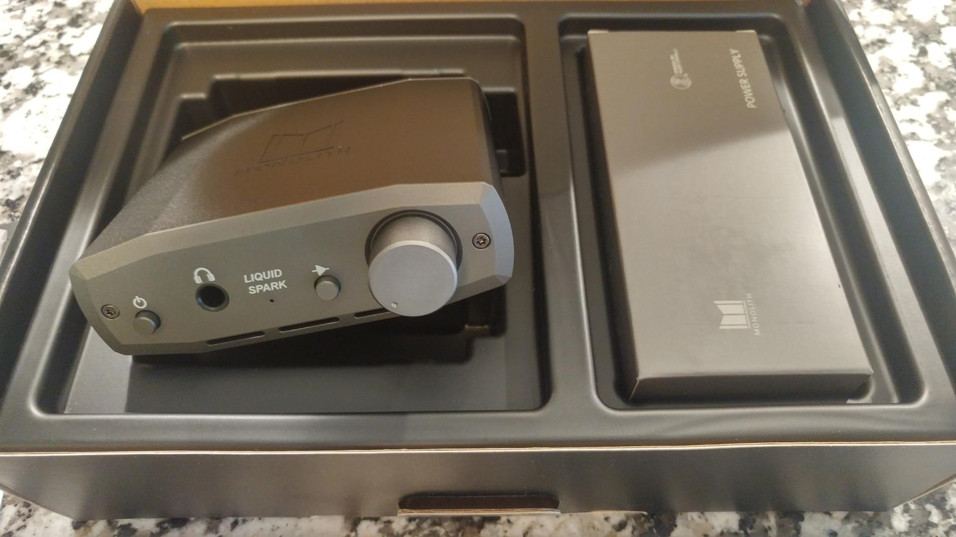 Monolith 133304 Liquid Spark Headphone Amplifier - by Alex Cavalli with RCA Input, Single 1/4 Output 1.3Watt@50R, 108Db customer photo 1