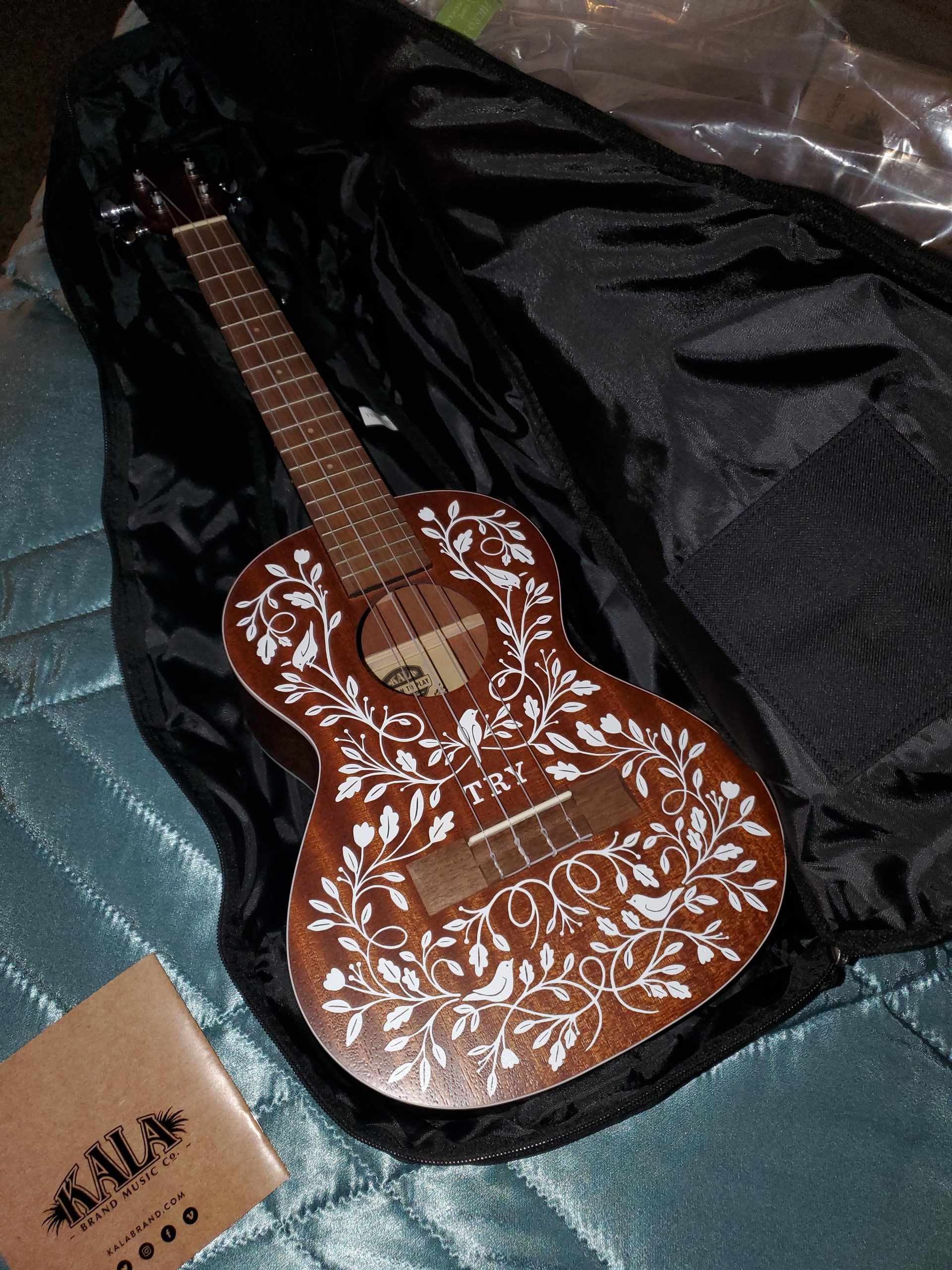KALA-LTP-MH Kala Learn To Play Mahogany Long Neck Soprano Ukulele Starter Kit customer photo 1