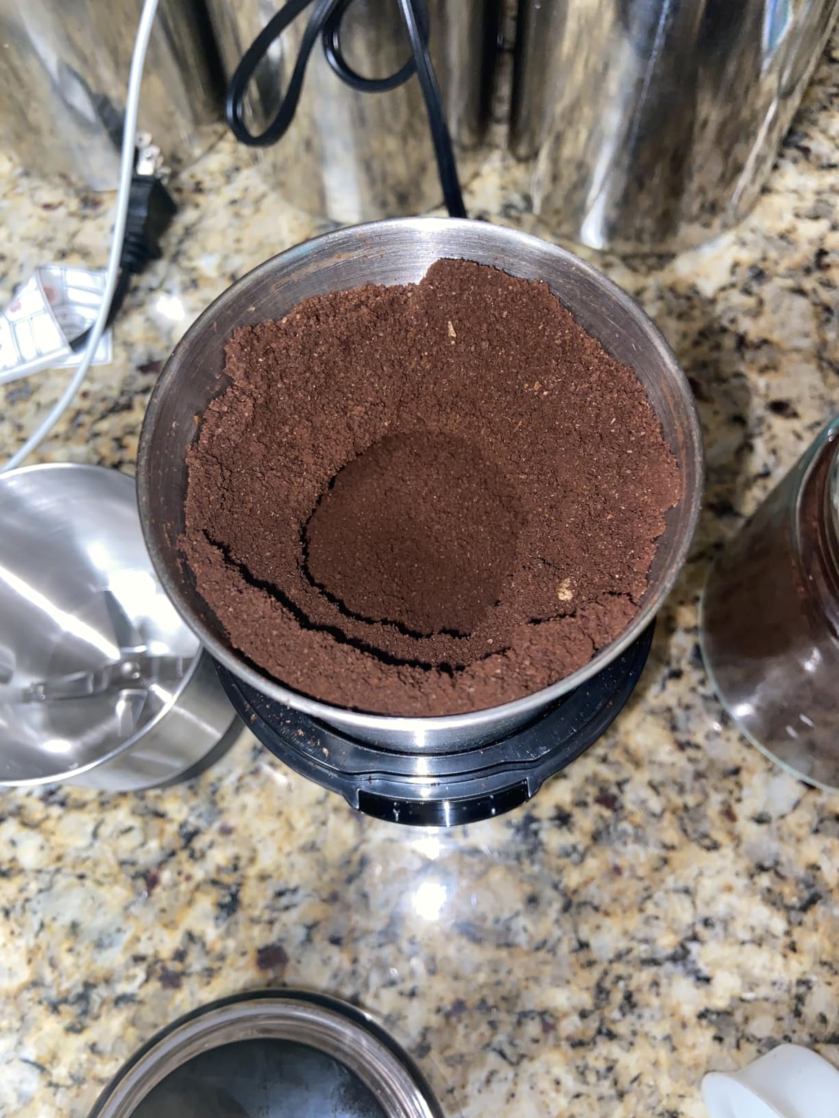SHARDOR Coffee Grinder Electric, Spice, Herb, Grinder for Coffee Bean Spices and Seeds with 2 Removable Stainless Steel Bowls, Black customer photo 1