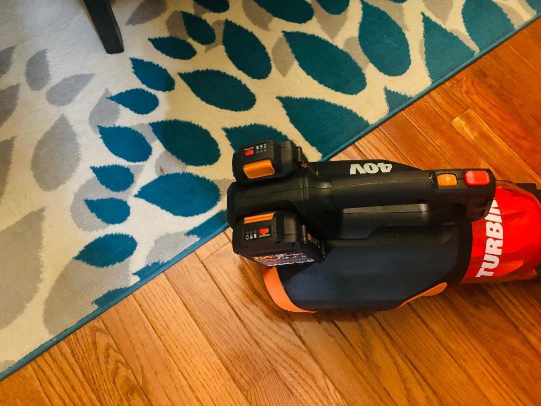 WORX Cordless Leaf Blower, 40V Electric Blower for Daily Lawn Care, WG584 | Brushless Power, 430CFM Airflow, 2 x 2.5Ah Batteries & 2.0A Charger Included, PowerShare customer photo 1