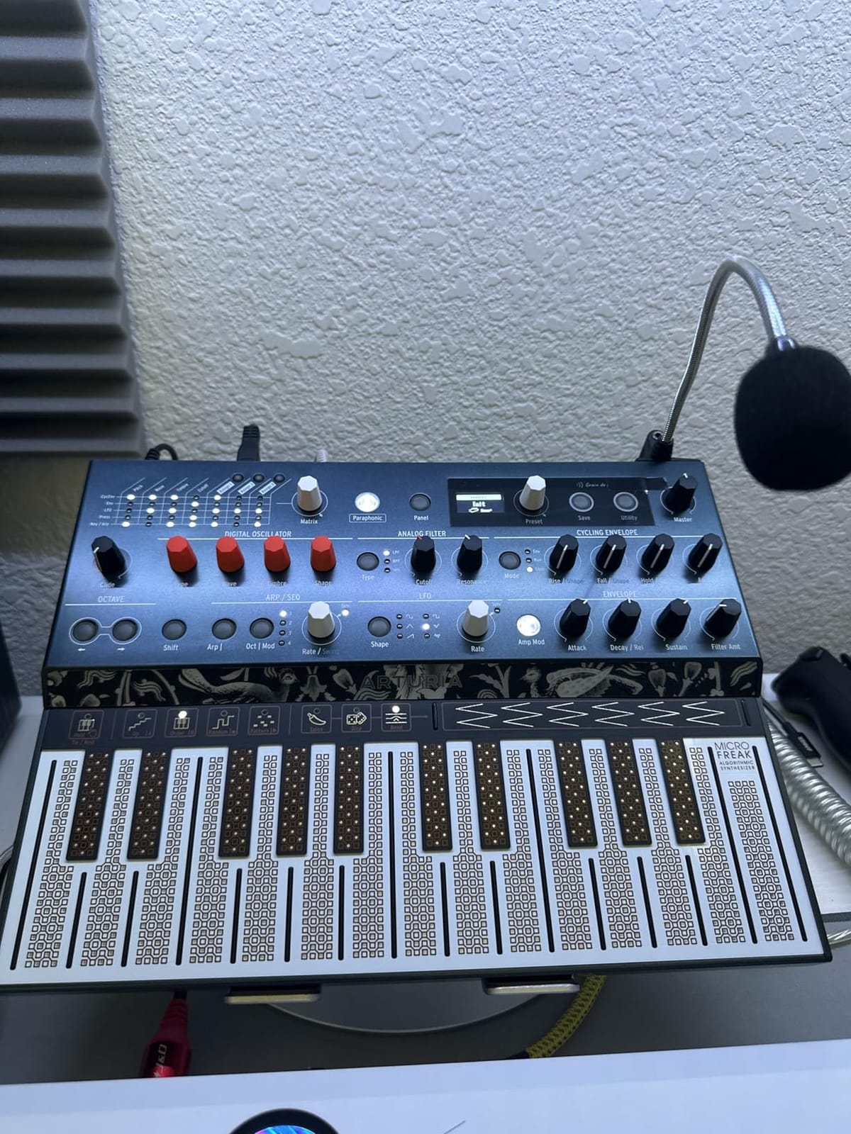 Arturia MicroFreak Synthesizer Keyboard | 21 paraphonic oscillator modes from physical modeling to wavetable, 25-key poly-aftertouch keybed, CV pitch gate and pressure customer photo 1