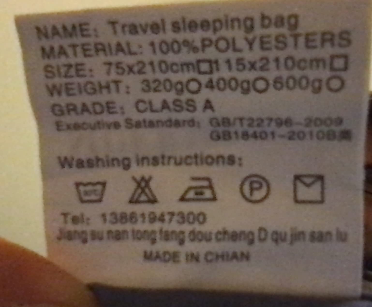 Lightweight Sleep Sack, Compact Sleeping Bag Liner Travel Sheets for Hotel customer photo 1