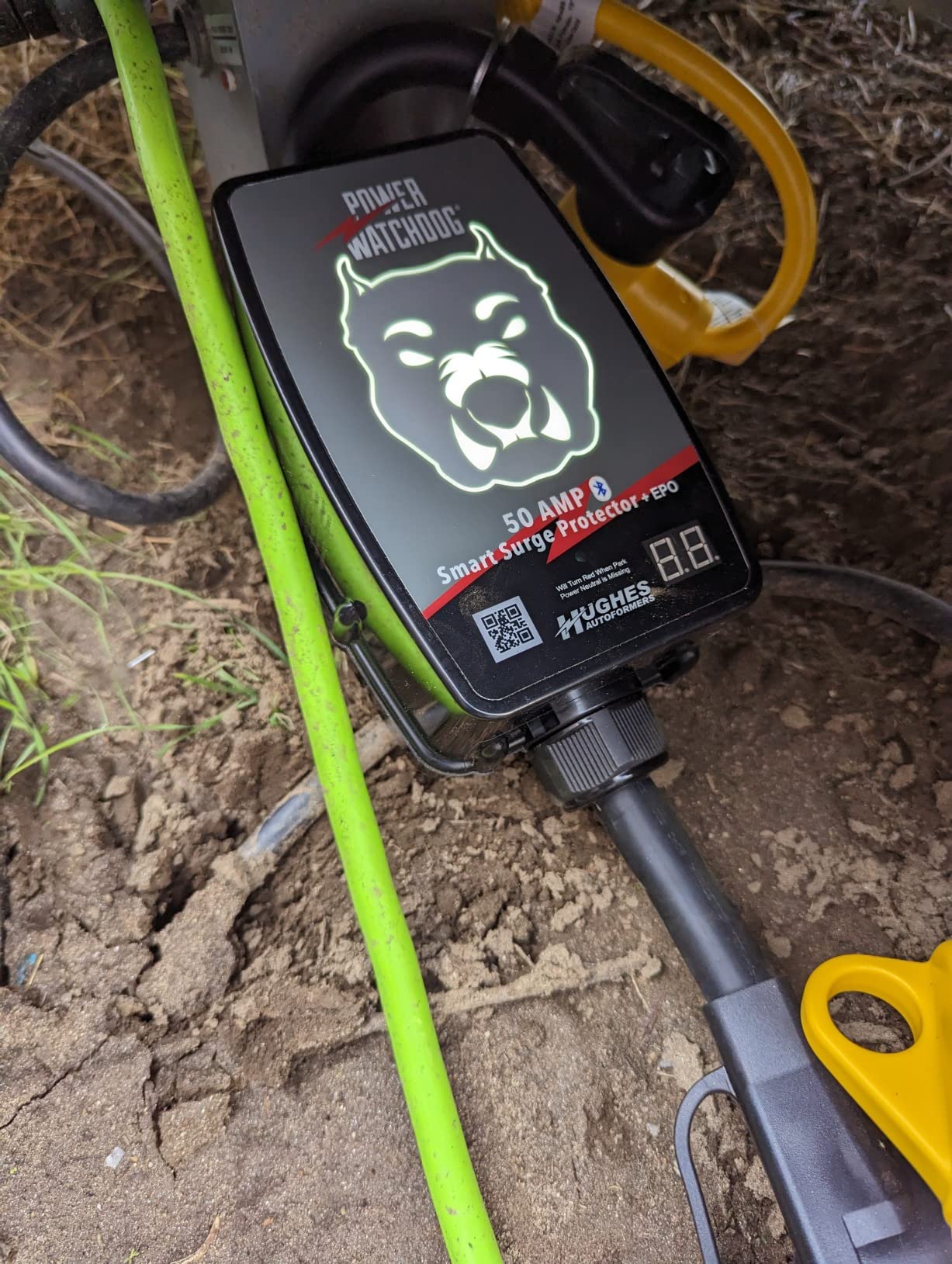 Power Watchdog PWD50EPO Smart RV Surge Protector, 50A, Bluetooth, IP65 | Patented Bluetooth connectivity monitors voltage, amperage & wattage. IP65 water-resistant. customer photo 1