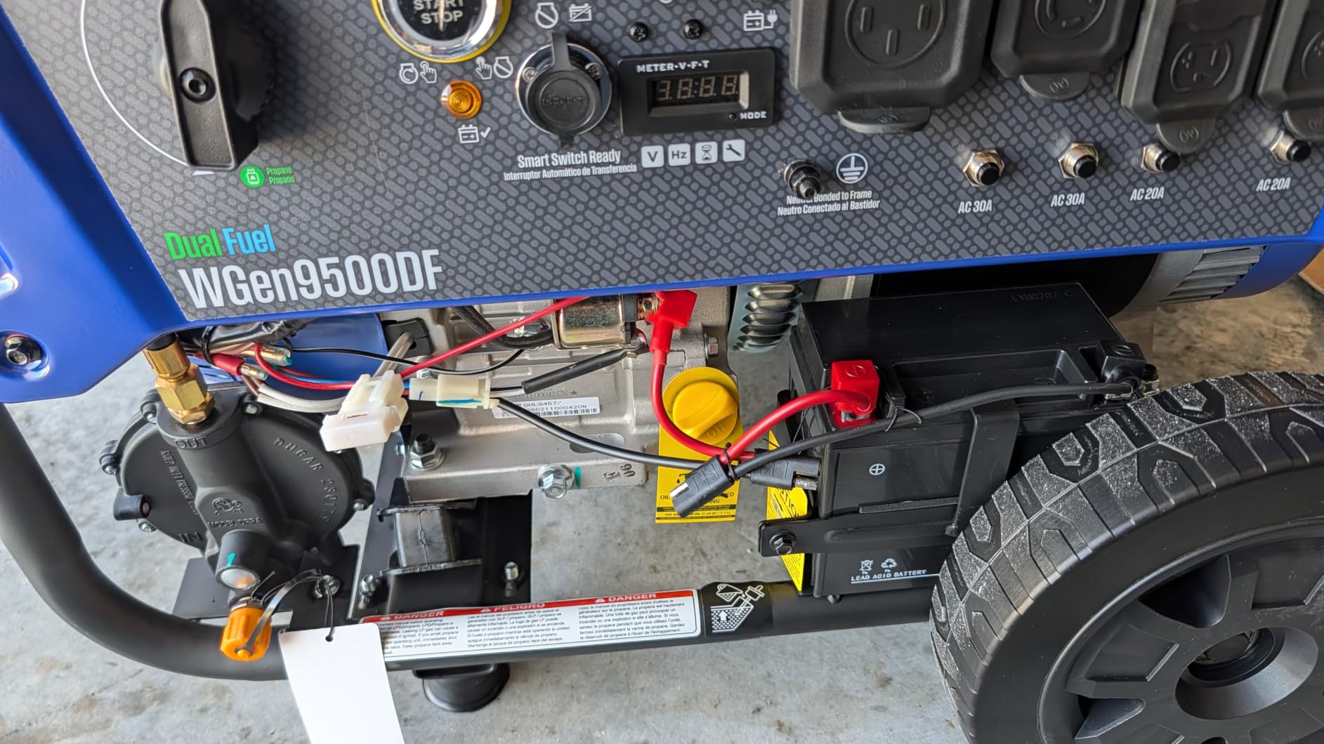 Westinghouse 12500 Watt Dual Fuel Home Backup Portable Generator, Remote Electric Start, Transfer Switch Ready, Gas and Propane Powered customer photo 2