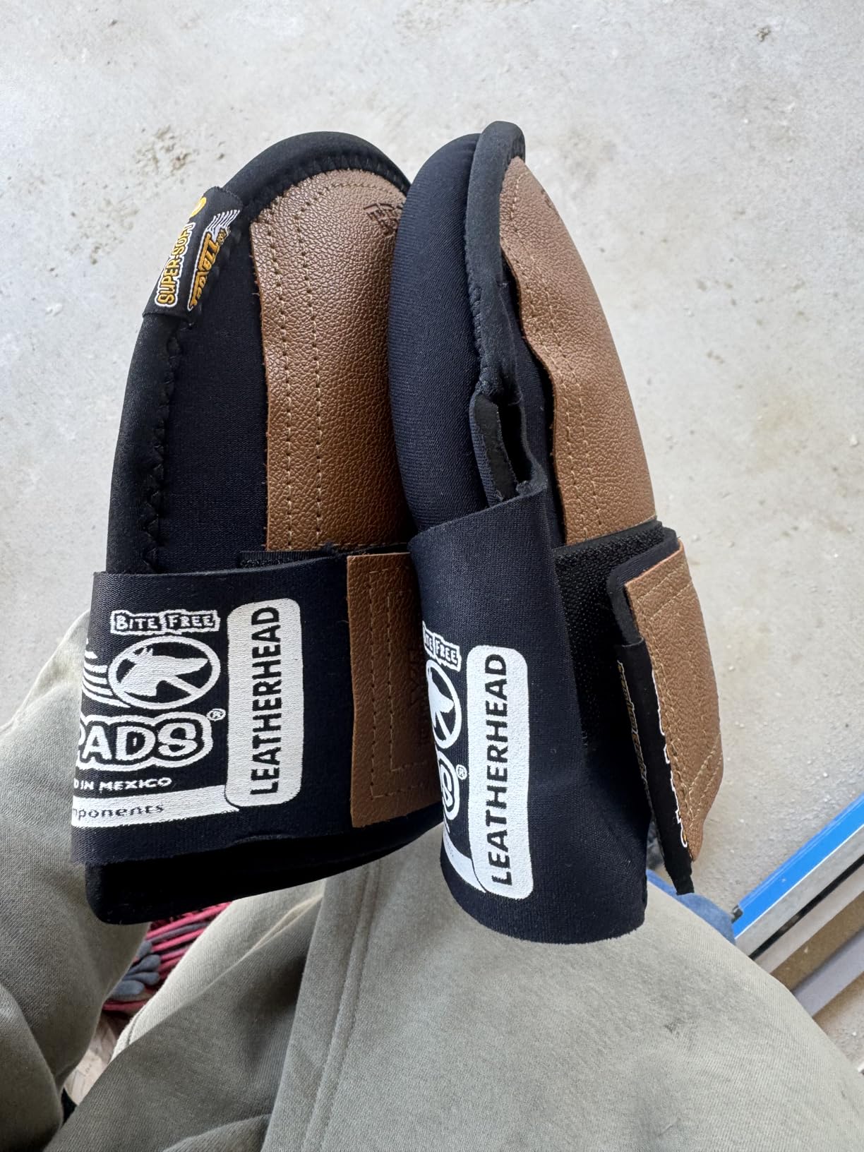 SuperSoft LeatherHead Kneepads (Large Size/Bagged in Pairs) customer photo 1