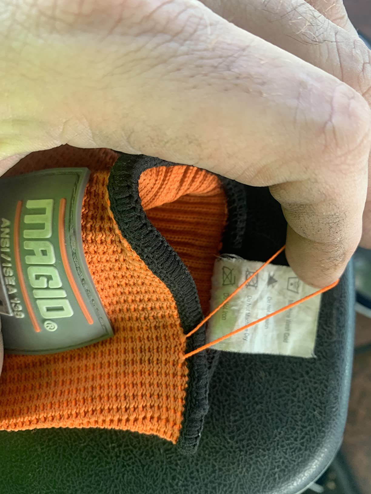 Magid T-REX TRX400 Impact Gloves, Sandy Nitrile, 1 Pair, Size 9/Large customer photo 1