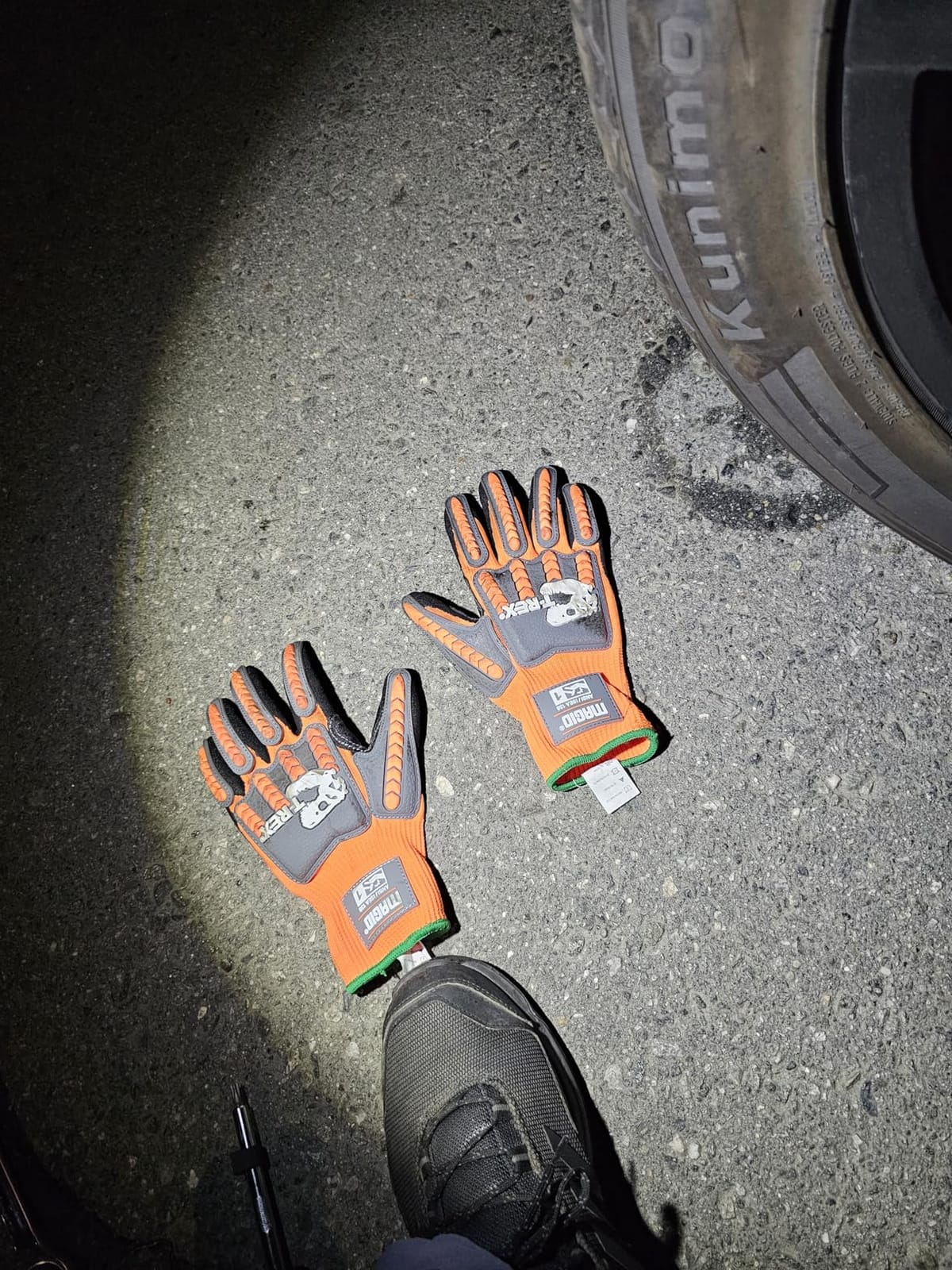 Magid T-REX TRX400 Impact Gloves, Sandy Nitrile, 1 Pair, Size 9/Large customer photo 2