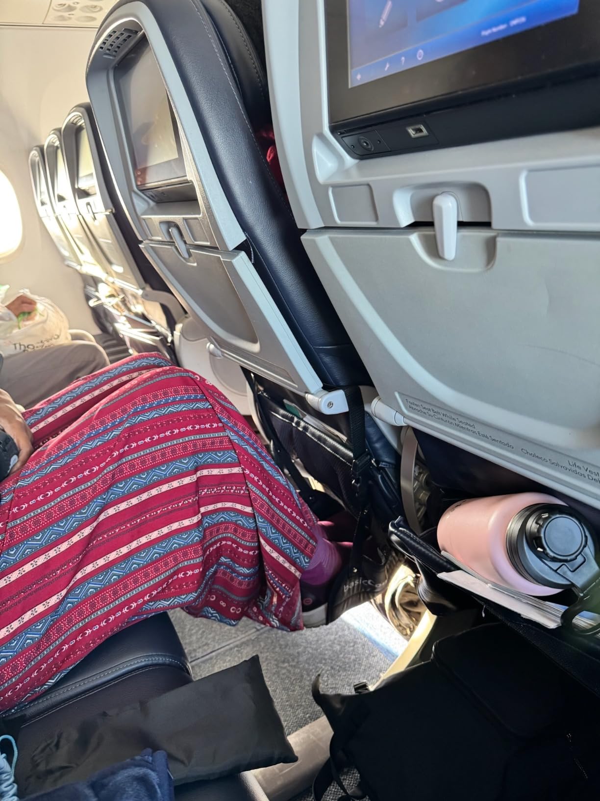 BASIC CONCEPTS Airplane Foot Hammock for Plane Travel Essentials - Long Flight Foot Rest customer photo 2