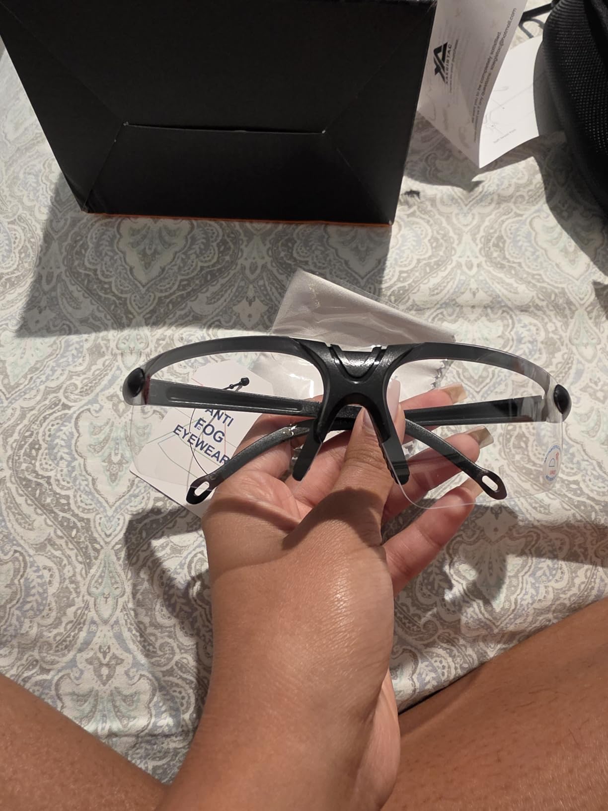 xaegistac Shooting Glasses with Case-Safety Glasses Anti Fog | Z87.1 Certificated Impact Resistance Safety Glasses for Hunting Shooting Sports customer photo 1