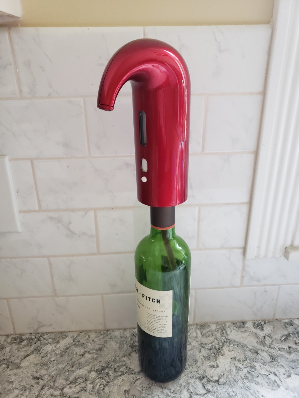 Wine Aerator Electric Wine Decanter Best Sellers One Touch Red -White Wine Accessories Aeration Work with Wine Opener for Beginner Enthusiast - Spout Pourer - Great Fathers Day Gift customer photo 1