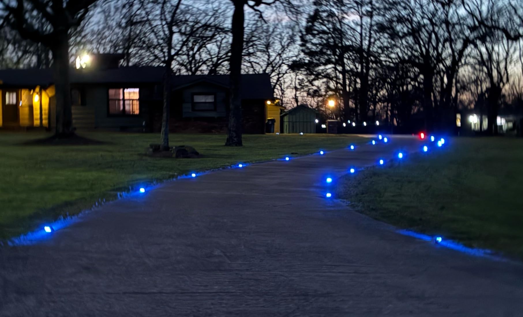 VOLISUN Solar Deck Driveway Dock Lights, Solar Pathway Lights, White 12 Pack | Solar Powered LED, IP68 Waterproof Led Outdoor Warning Step Marine Lights for Sidewalk Garden Yard customer photo 1