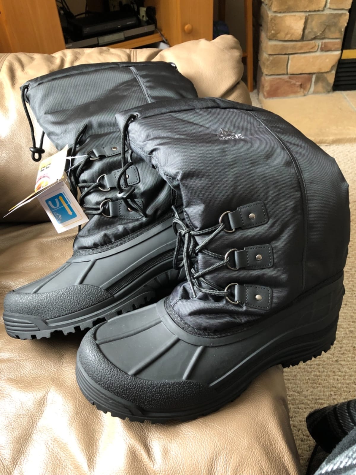 NORTIV 8 Men's Waterproof Winter Snow Boots Insulated | Fur Liner Lightweight Outdoor Tall Boots QUEBEC-M customer photo 2