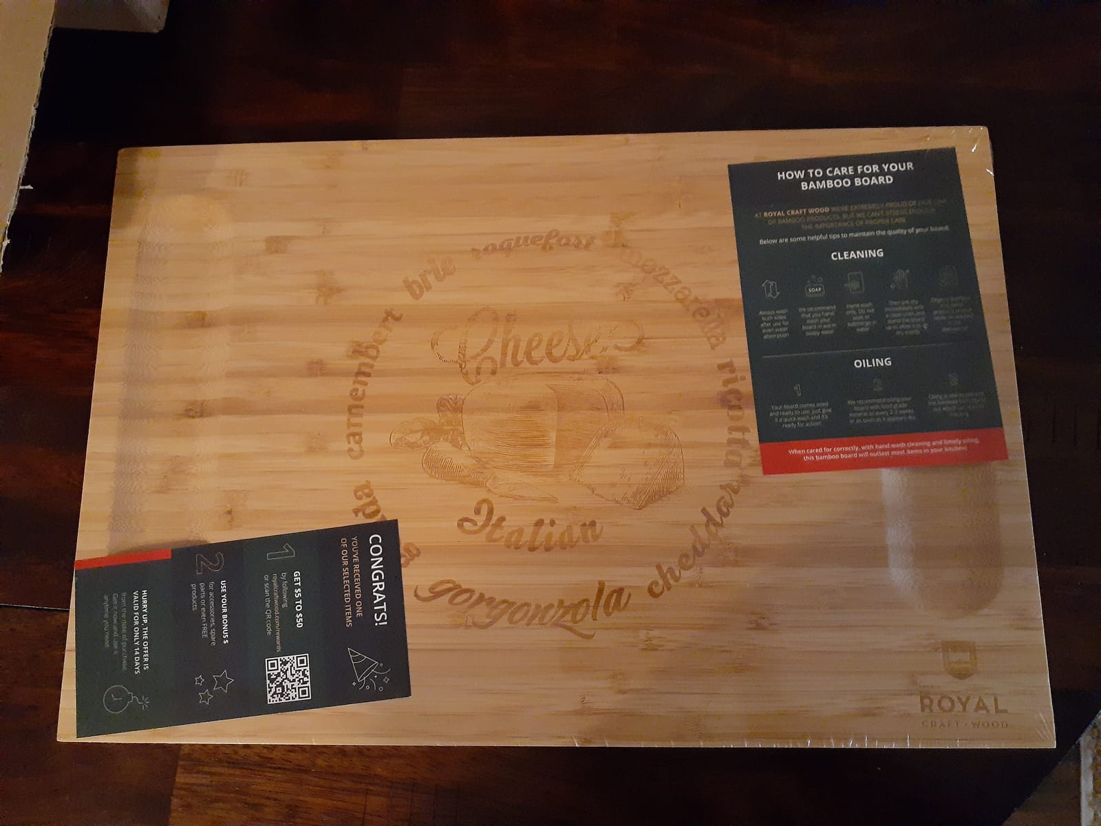 ROYAL CRAFT WOOD Premium Bamboo Charcuterie Board Set - Cheese Platter & Serving Tray & Serving Utensils - Perfect Housewarming Gift, Wedding, Bridal Shower Gift - Ideal for Entertaining and New Home customer photo 2