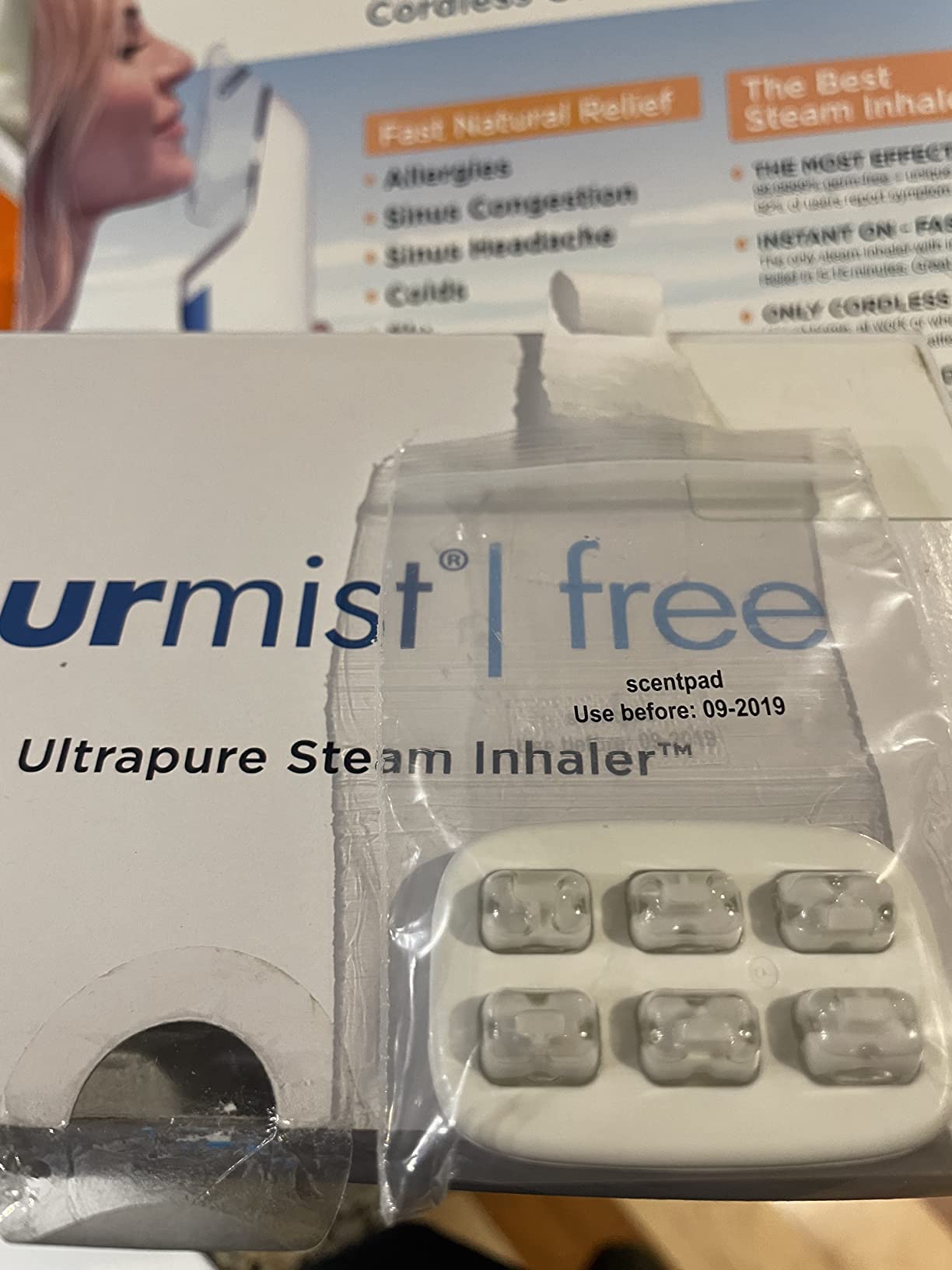 Mypurmist Free Cordless Steam & Sinus Inhaler Essential Kit | Cordless steam inhaler for sinus comfort, congestion support, cold season use, and vocal steamer for singers. customer photo 2