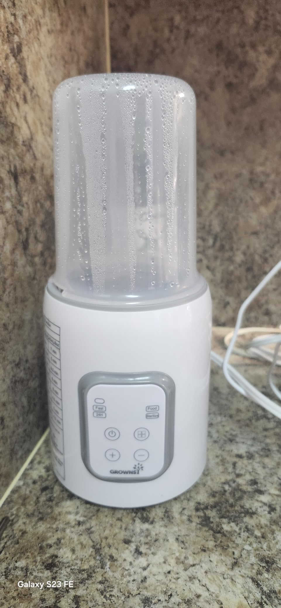 Grownsy 8-in-1 OG Fast Bottle Warmer with Timer, Gray customer photo 1