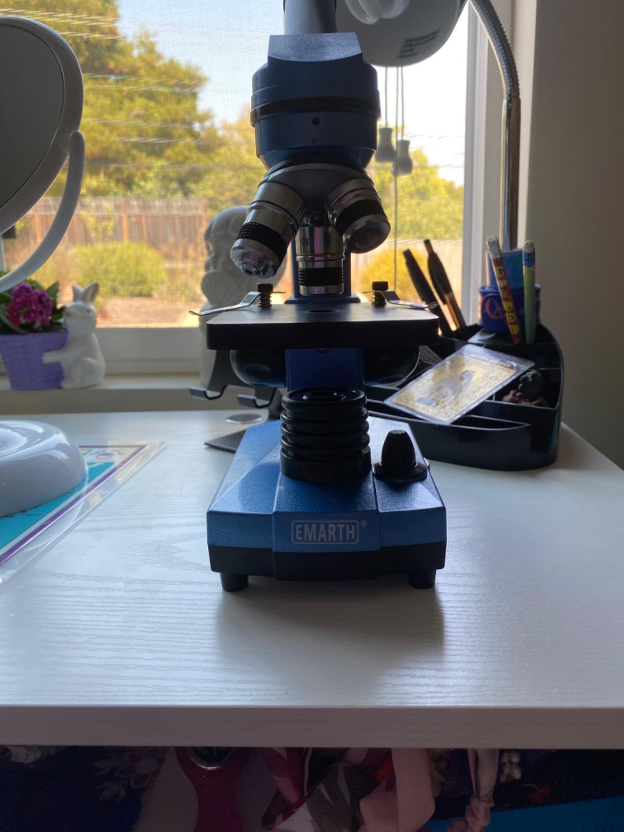 Microscope for Kids Beginners Children Student, 40X-1000X Compound Microscopes with 52 pcs Educational Kits customer photo 2