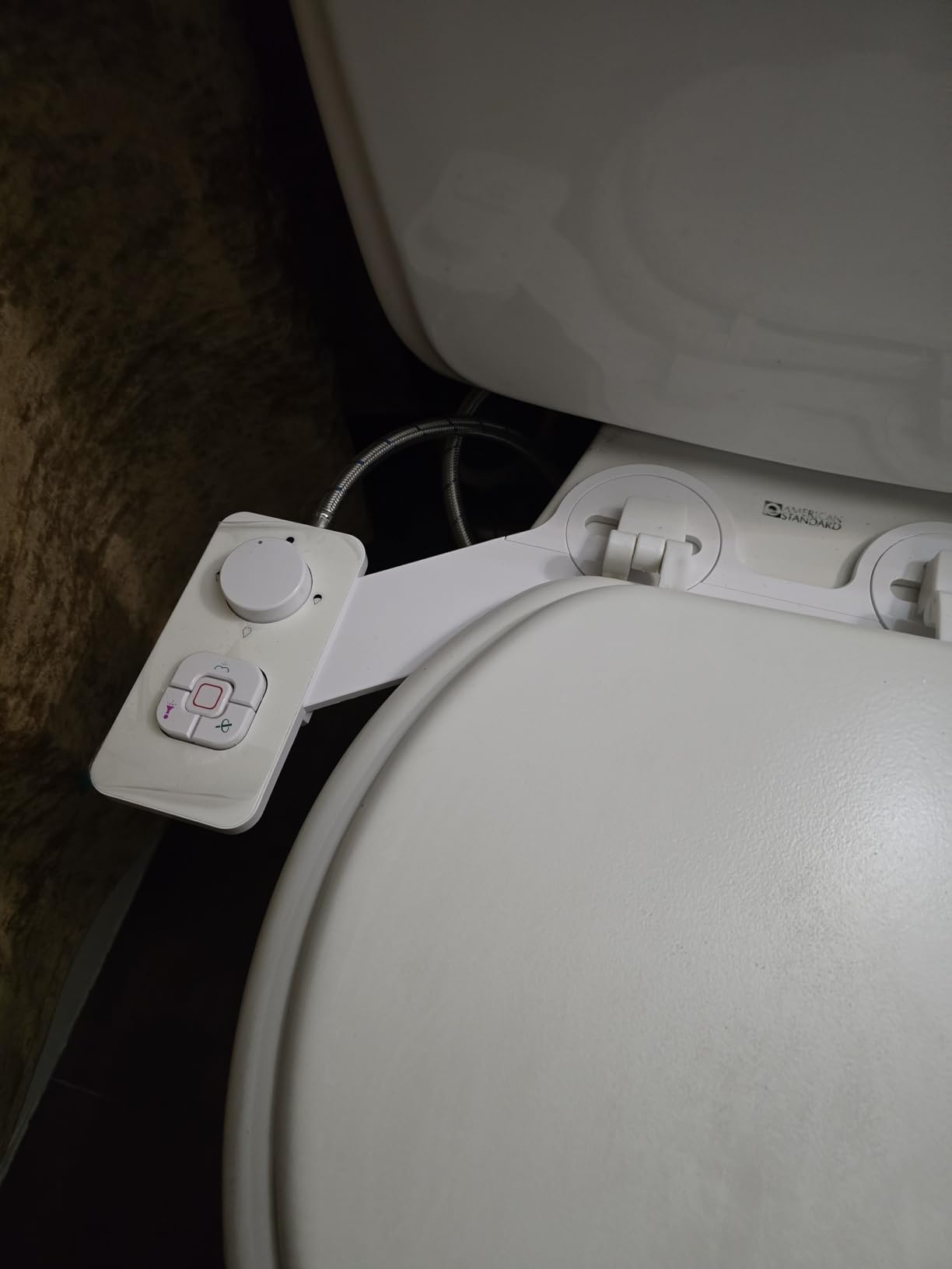 SAMODRA Bidet Attachment, Non-Electric Cold Water Bidet Toilet Seat Attachment with Pressure Controls, Retractable Self-Cleaning Dual Nozzles for Frontal & Rear Wash - Black customer photo 1