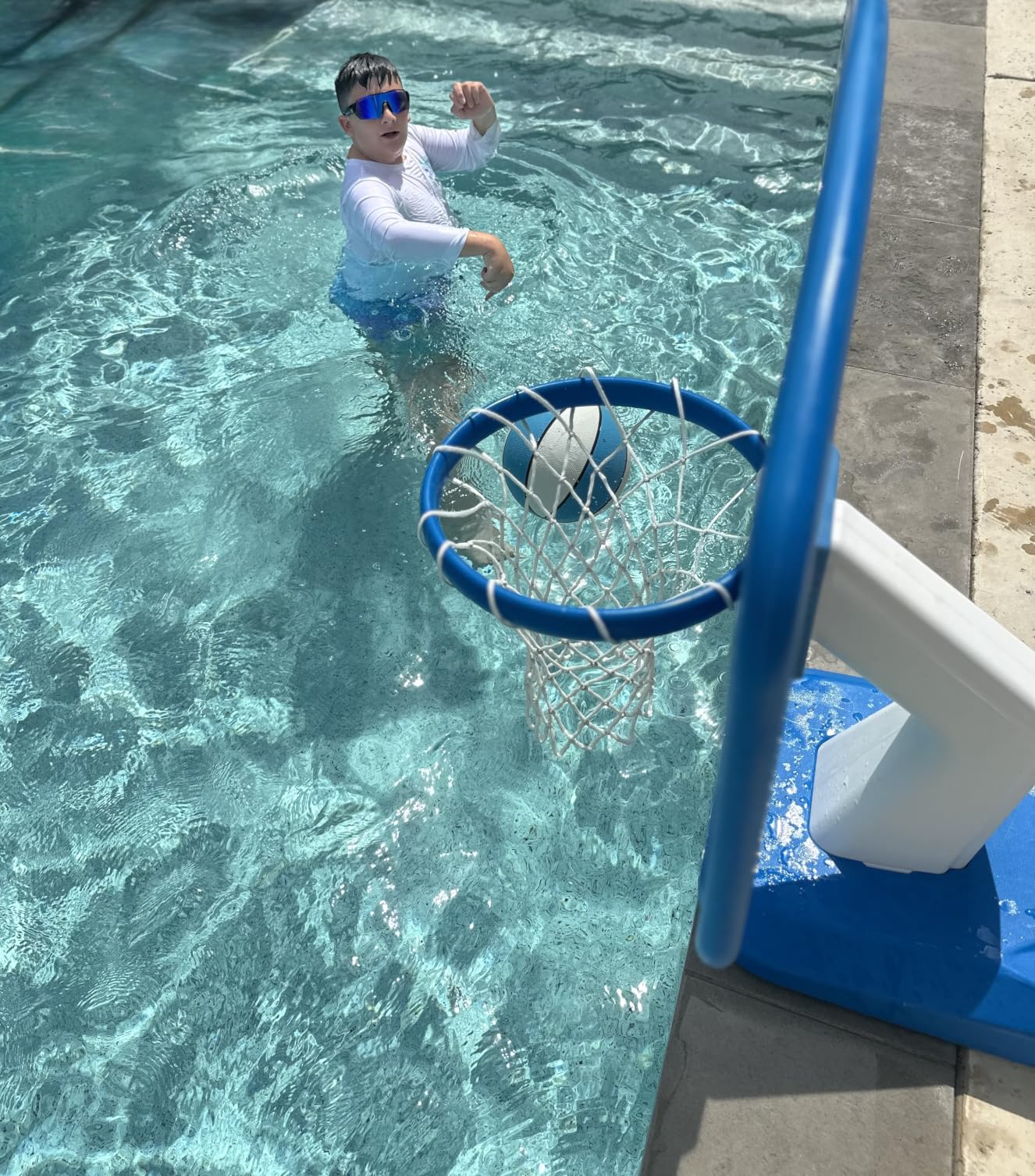 GoSports Splash Hoop PRO Pool Basketball Game with Backboard, Ball & Pump customer photo 1