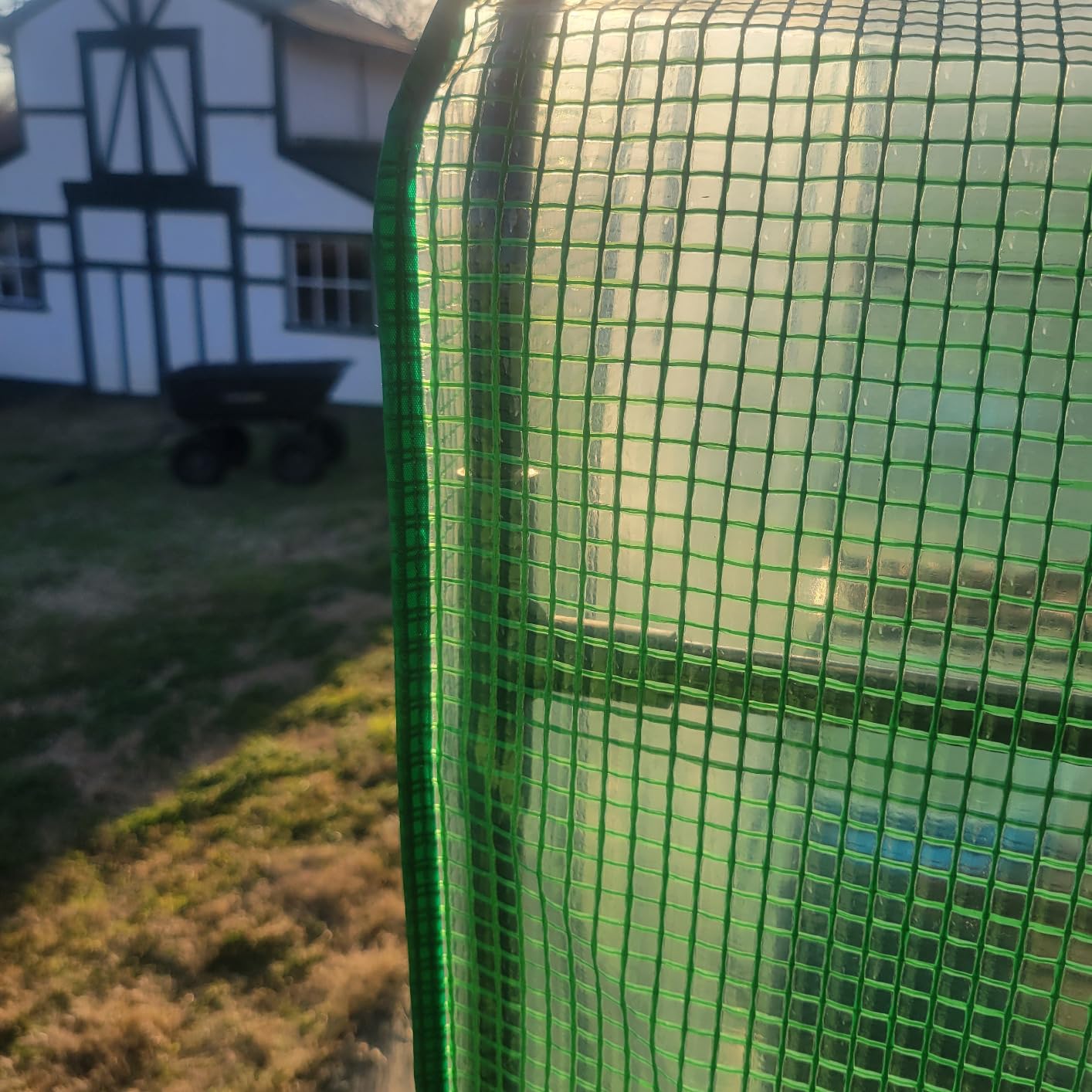 56x30x76 Mini Walk-in Greenhouse, Portable Plant House with 3-Tier Shelves | PE Cover, Roll-Up Door, 3-Tier Shelves, Steel Frame, Stakes and Ropes for Seedlings, Flowers and Seasonal Plant Protection customer photo 2